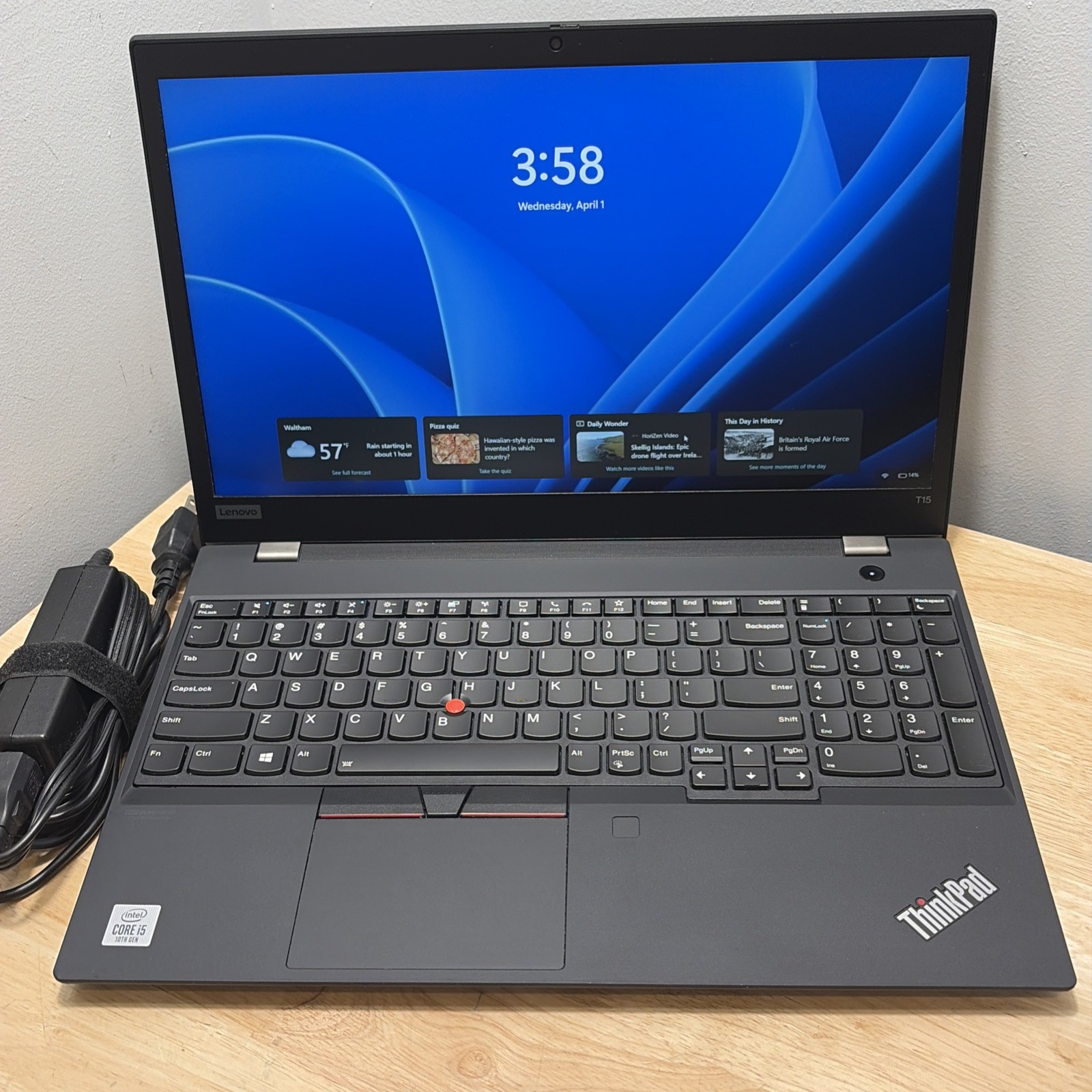 Lenovo ThinkPad E15 Gen 1 Laptop Intel Core i5 10210U 1.6GHz 16GB 256GD SSD W11P