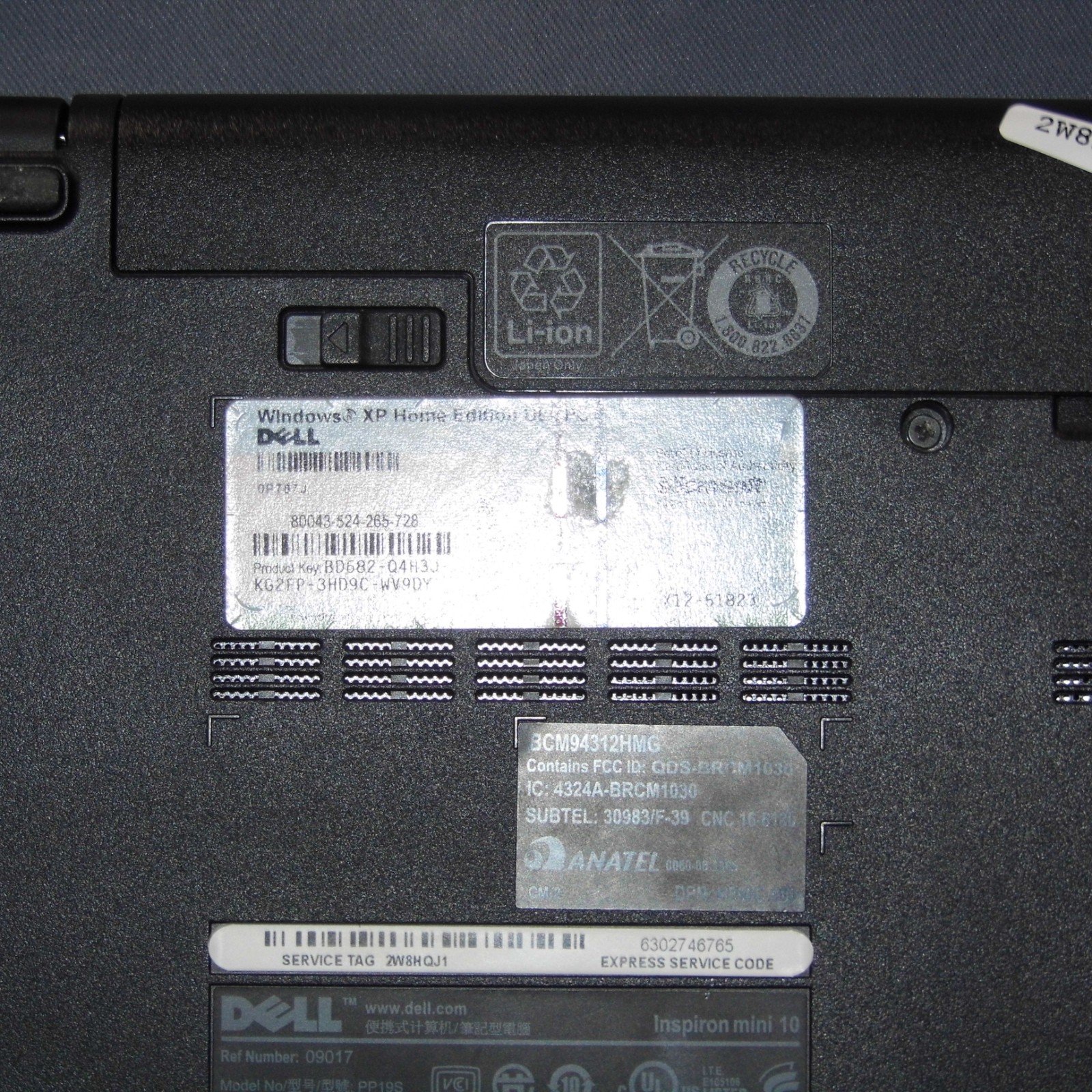 Dell Inspiron Mini 10 PP19S Netbook Atom N270 1.60Ghz/1GB 10.1″ Laptop Computer