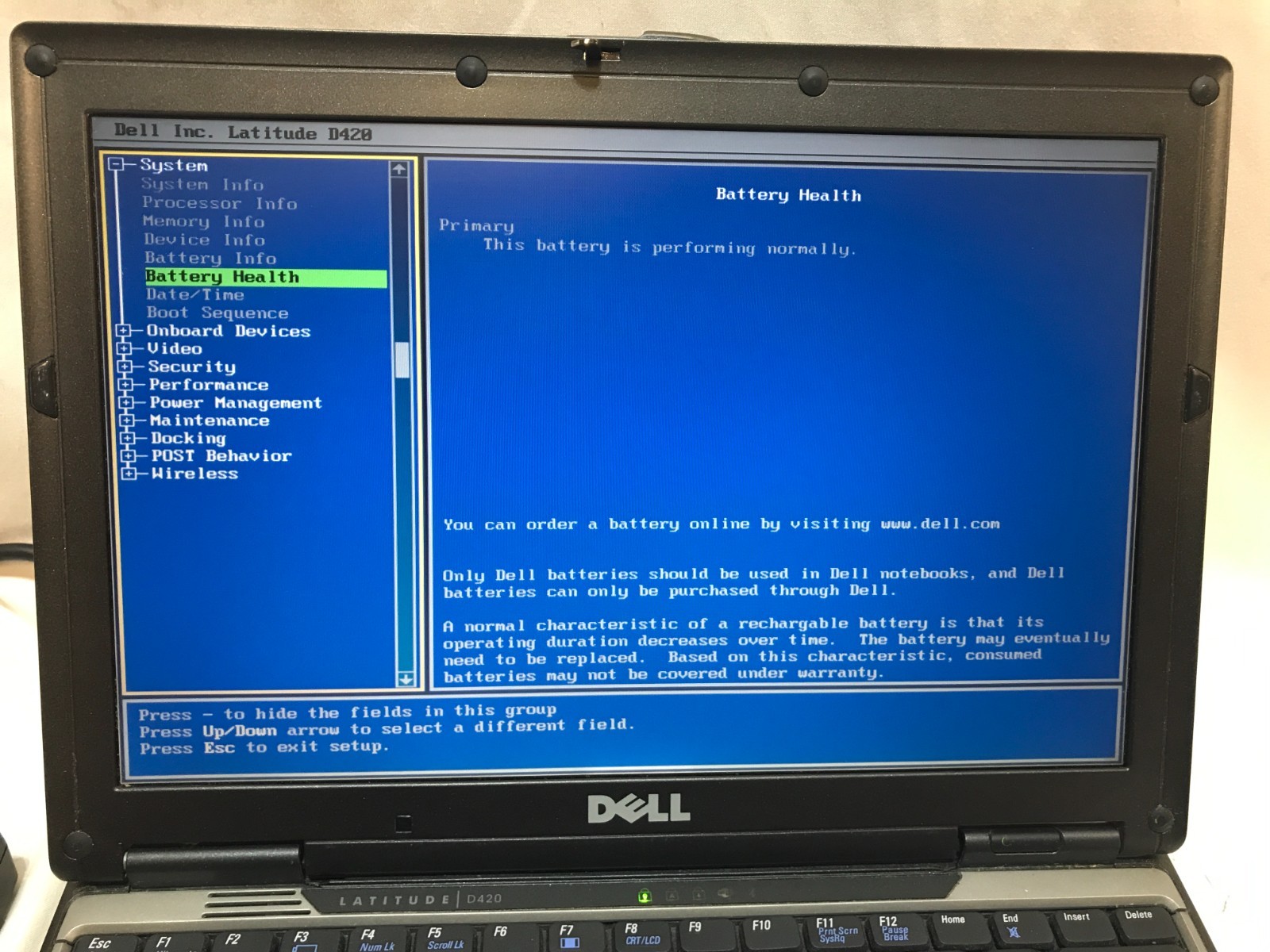 Dell Latitude Laptop D420 Duo Core 1GB 80HD Serial Windows XP Charger Vintage