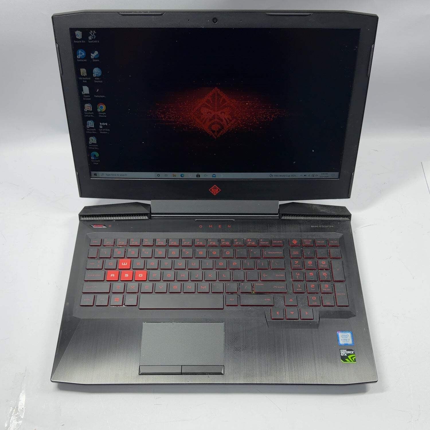 HP Omen 15-CE0XX 15.6″ i7-7700HQ 2.8GHz 8GB RAM 128GB SSD GeForce GTX 1050 Ti