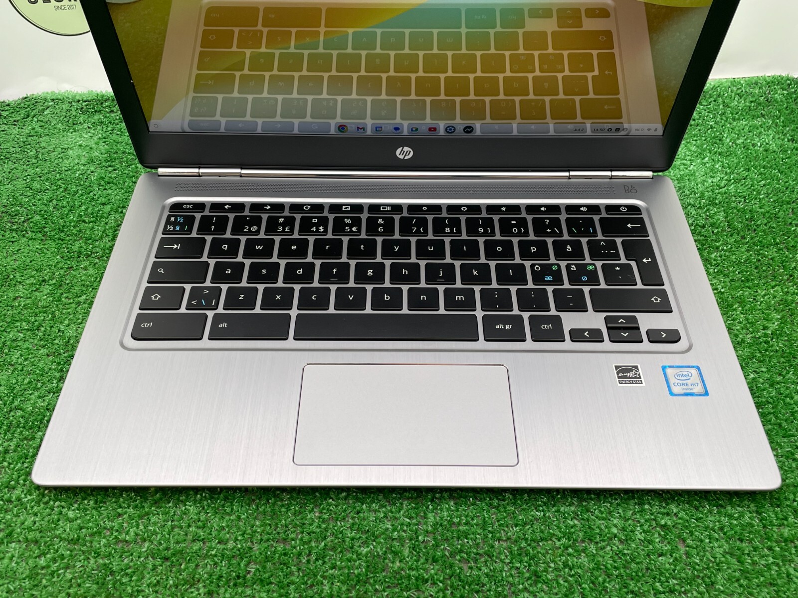 Used HP Chromebook 13 G1 Laptop Intel m7-6Y75 1.20GHz / 16GB RAM / 32GB SSD NT