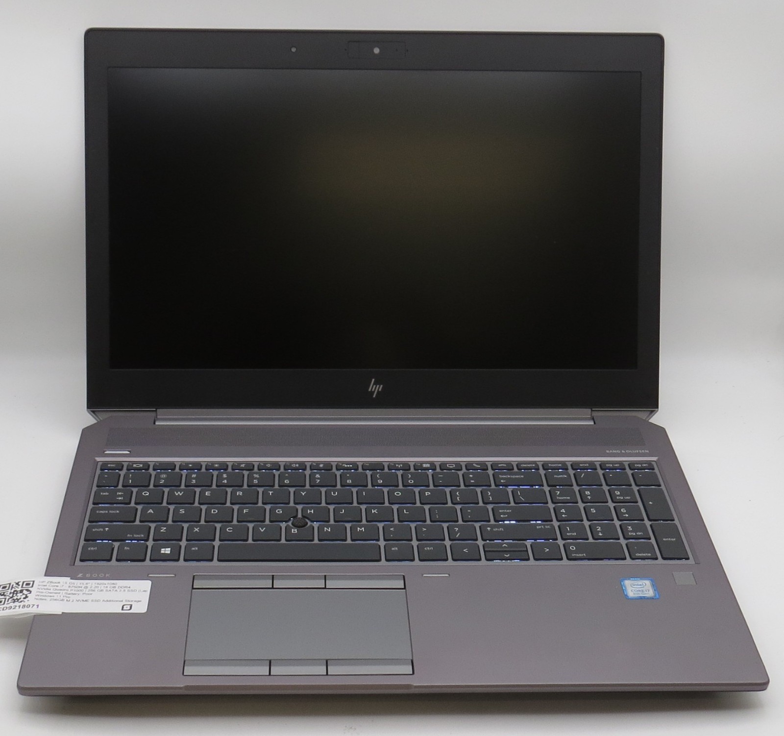 HP ZBook Studio G5 | i7-8750H | 16GB DDR4 | P1000 | 15.6″ l 256GB M2 | Win 11