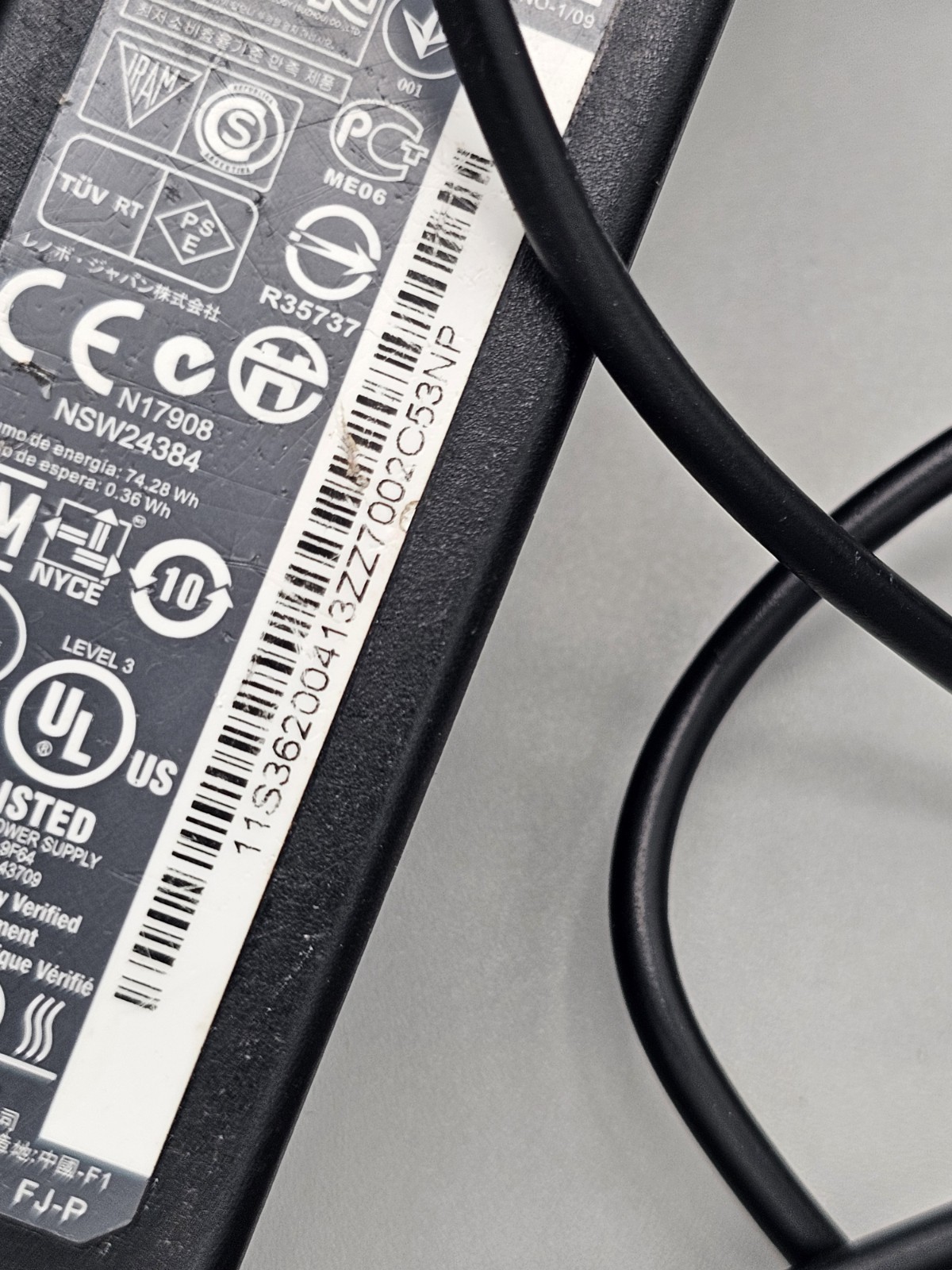 Lenovo IdeaPad N580 15.6″ Laptop Intel 2012 OEM Charger 75% Battery Health