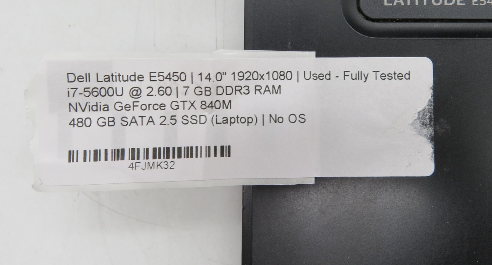 Dell Latitude E5450 _ i7-5600U @2.6 _ 8GB RAM _ 480GB SSD _ No OS *READ