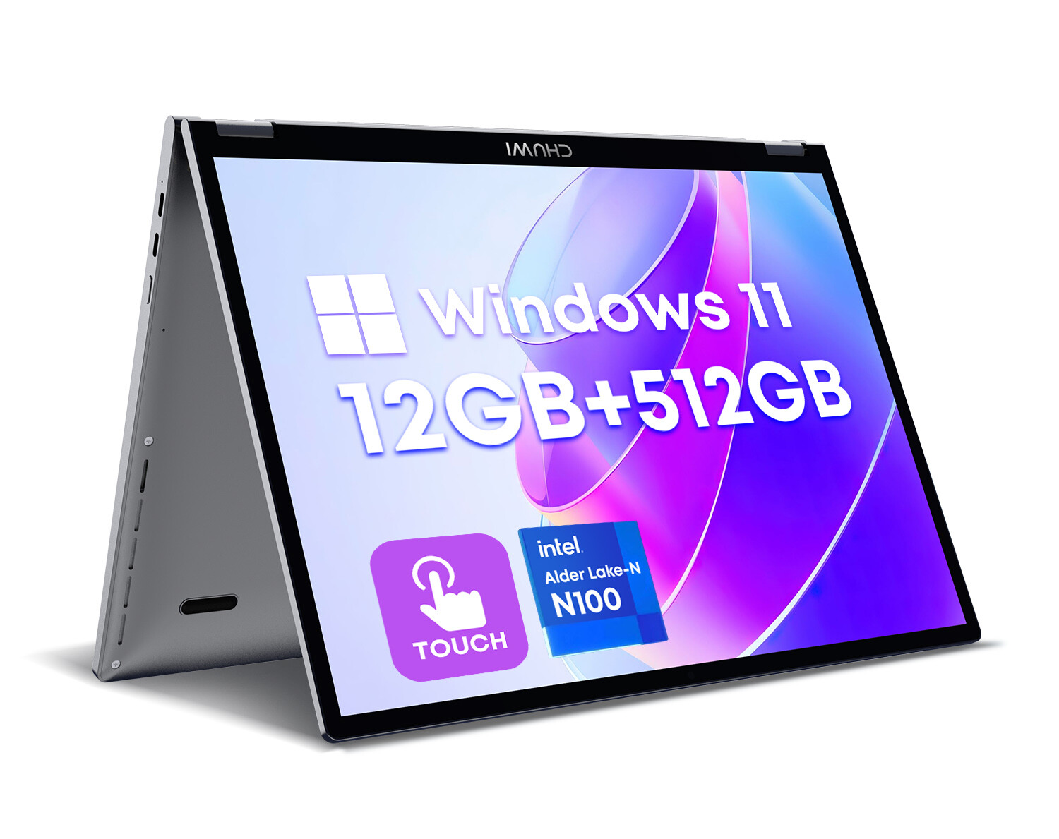 CHUWI 10.51” MiniBook X Windwos 11 Intel N100 Touchscreen Laptop 12G+512G SSD
