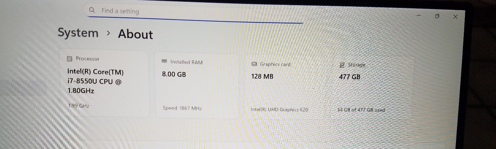 Dell XPS 13-9370- i7-8550U 13.3″ 8GB RAM 512GB SSD *READ BELOW*
