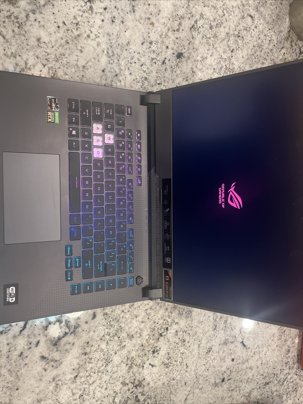 Open Box ASUS rog strix g15 gaming laptop RTX 3050Ti/AMD Ryzen 7 4800h