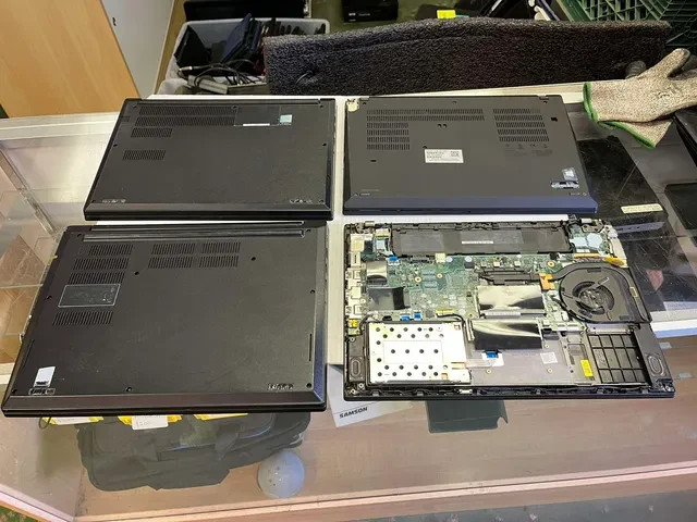 Lot of 4 Lenovo ThinkPad Laptops FOR PARTS OR REPAIR ONLY – T14 Gen 2 / E14 / T4