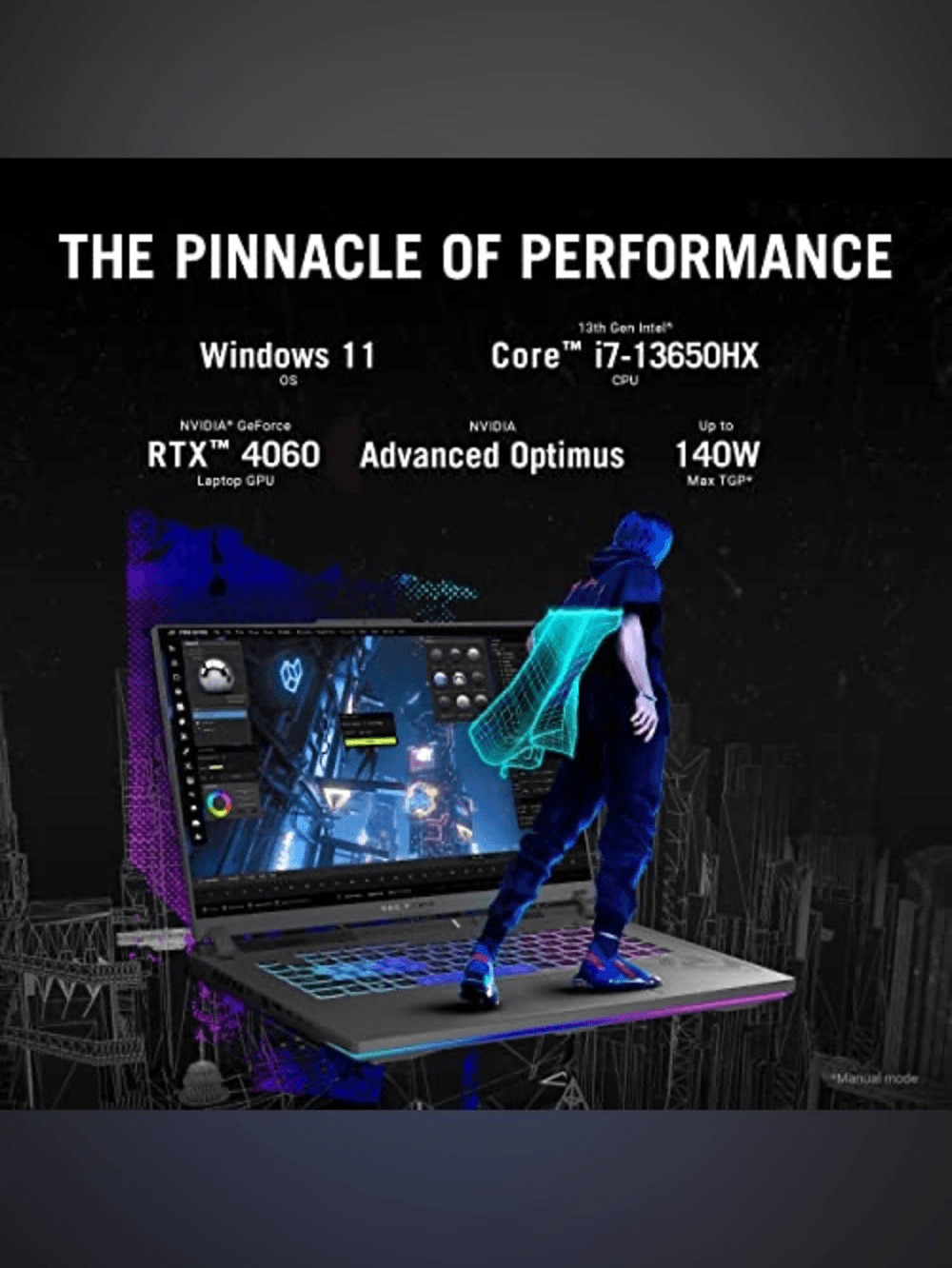 NEW ASUS ROG Strix G16 Gaming Laptop 16″ FHD 165Hz I7 16GB RAM 512GB – Gray