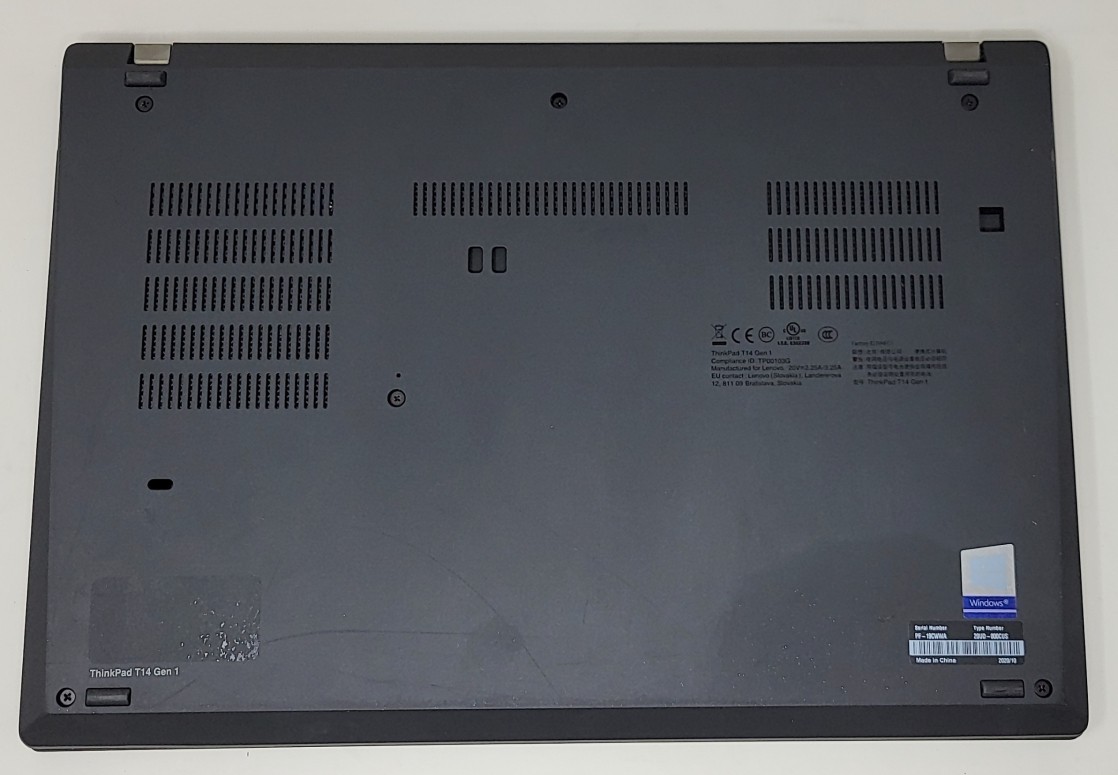 LENOVO ThinkPad T14 Gen 1 Laptop AMD RYZEN 7 PRO 4750U 16GB 512GB SEE NOTES