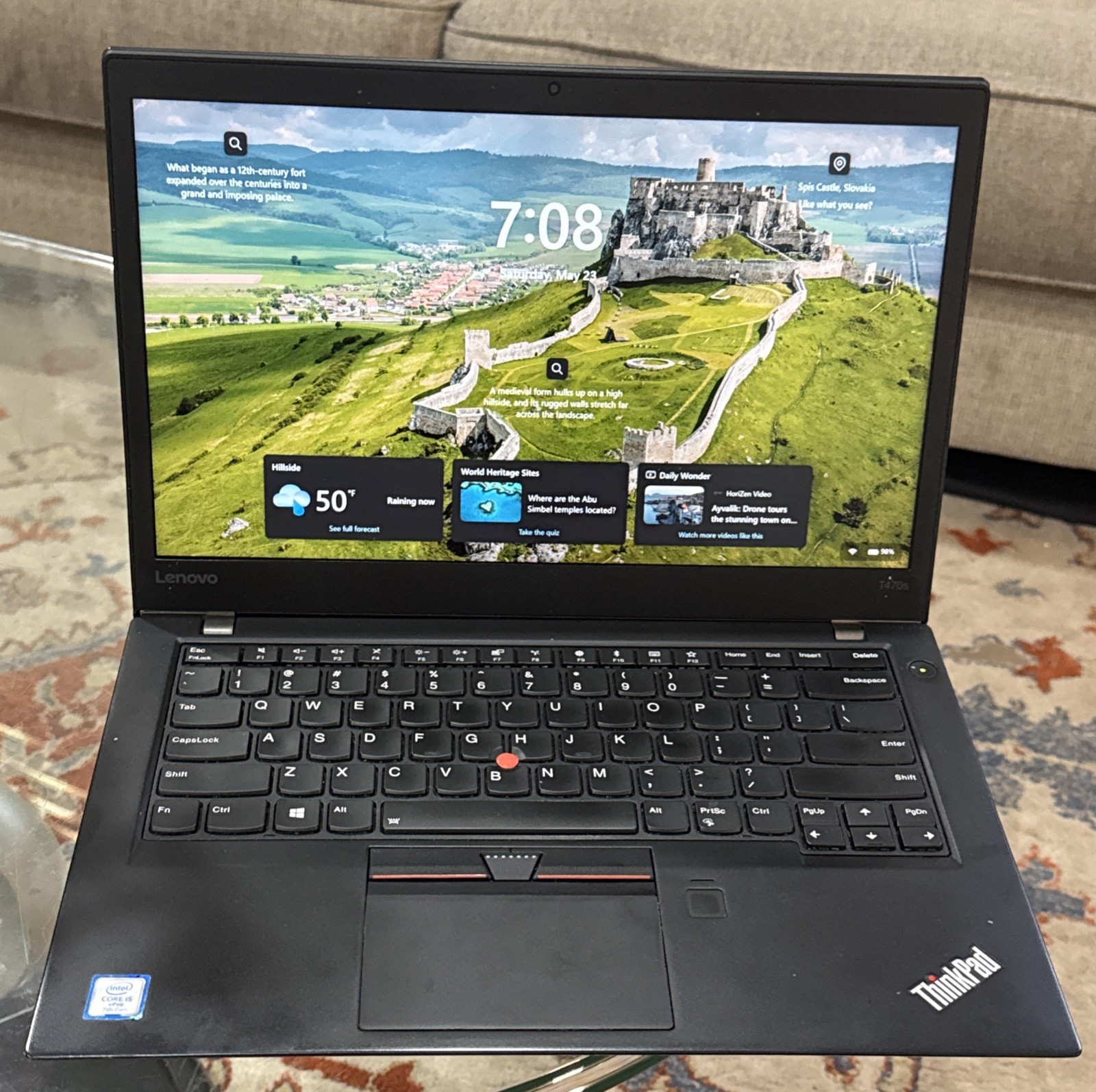 Lenovo ThinkPad T470s 14″ Intel i5-7300U 8GB Ram 256 SSD Laptop Win 10 w/Office