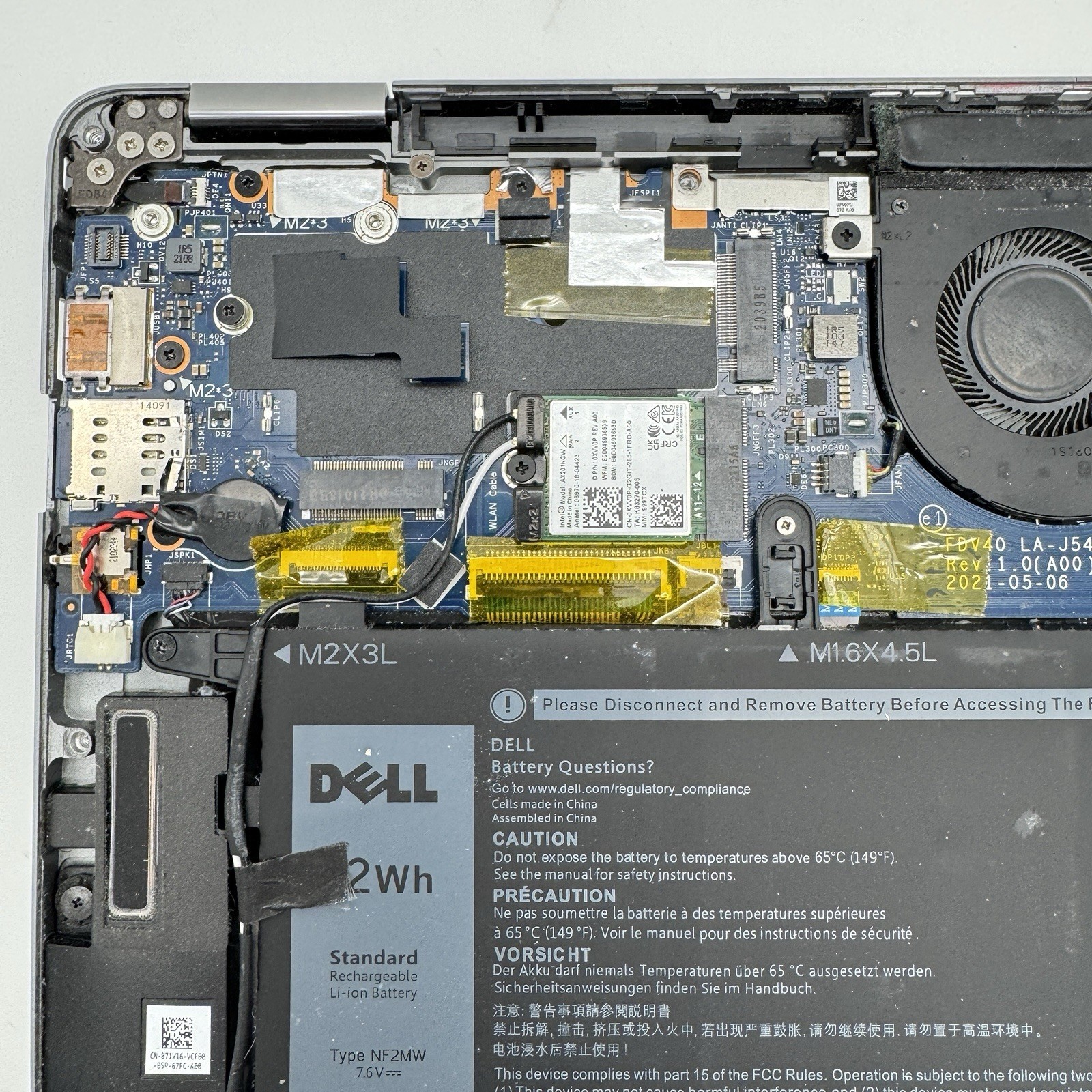 Dell latitude 9410 14″ Touch | i7-10610U 1.8GHz | 16GB RAM | No SSD | *NO POWER*