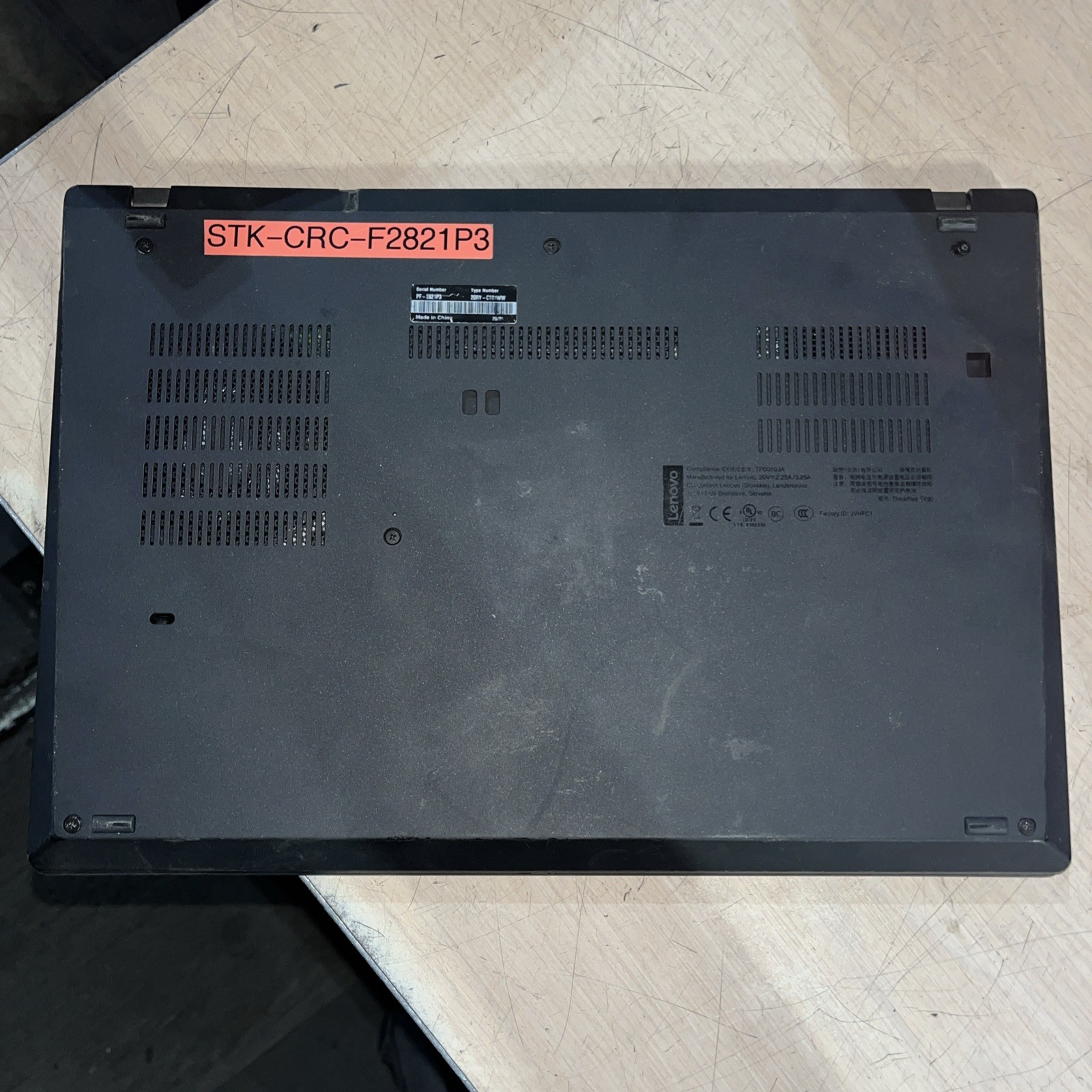 LENOVO THINKPAD T490 INTEL CORE I7 10TH GEN 8GB RAM NO HD