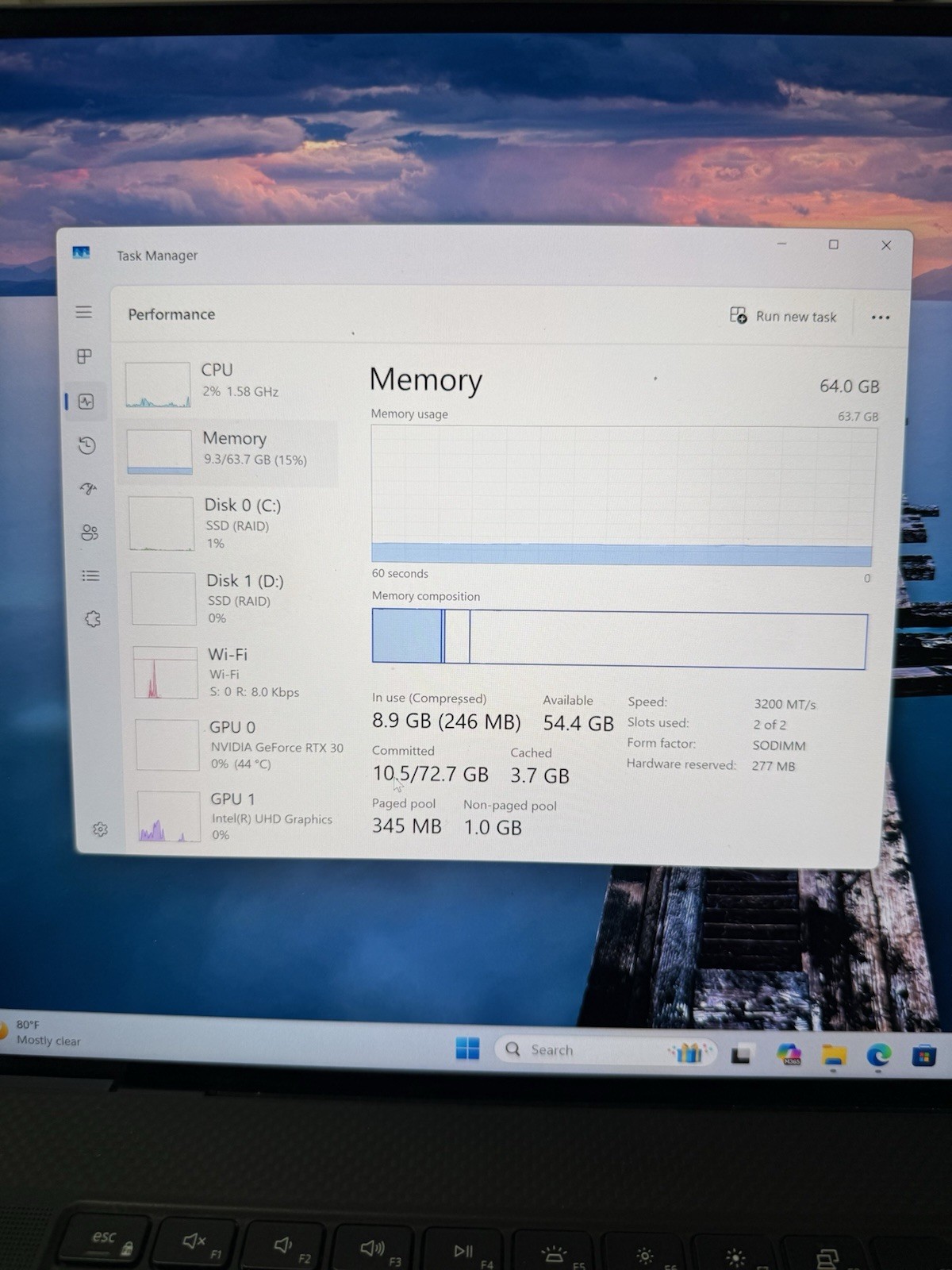 Dell XPS 17 9710 i9 5.4GHz / RTX3060 / 64GB RAM / 2TB SSD / 4K+UHD Touchscreen