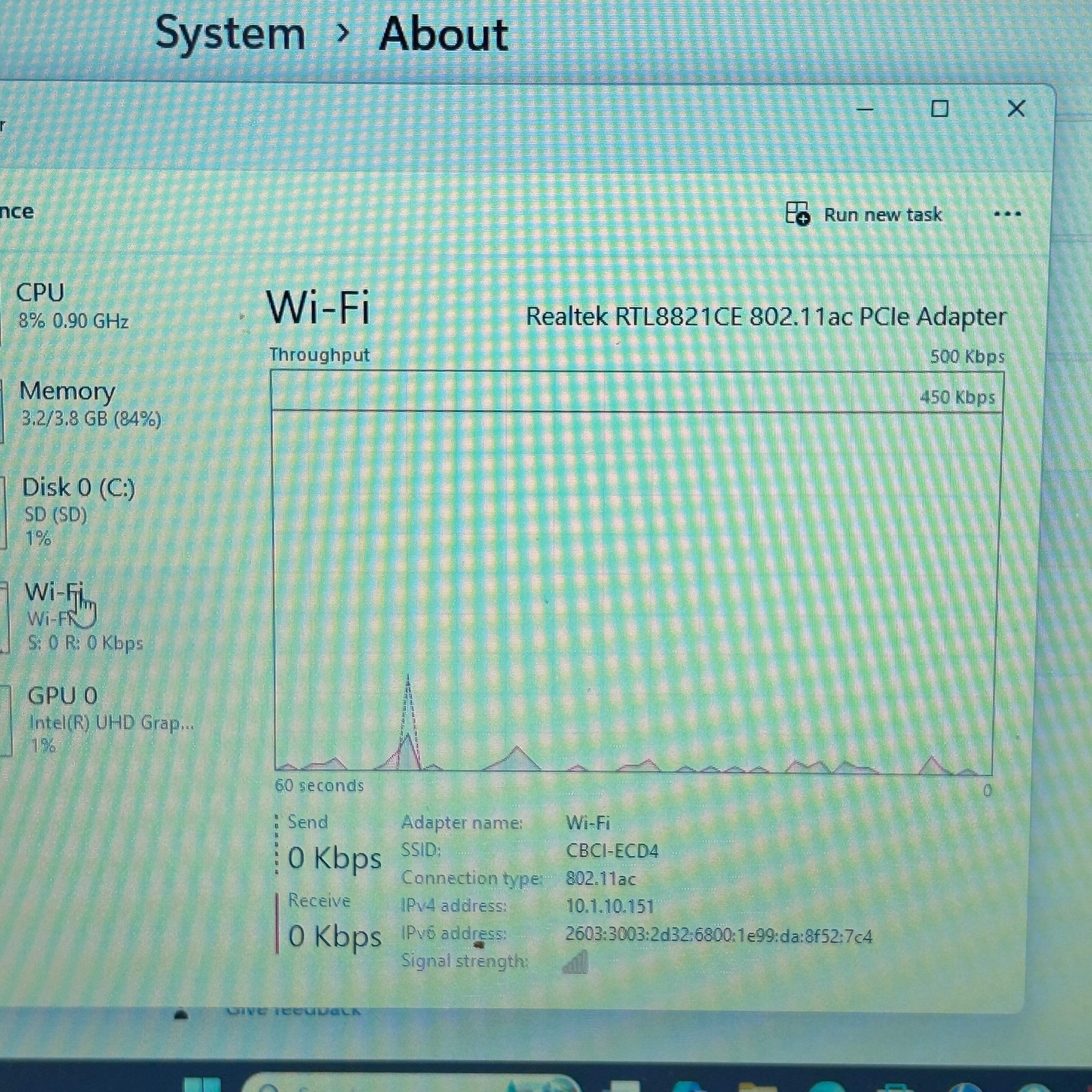 HP Laptop 14-CF2111WM Celeron N4120 1.10Ghz 8GB RAM 64GB SD(SD)