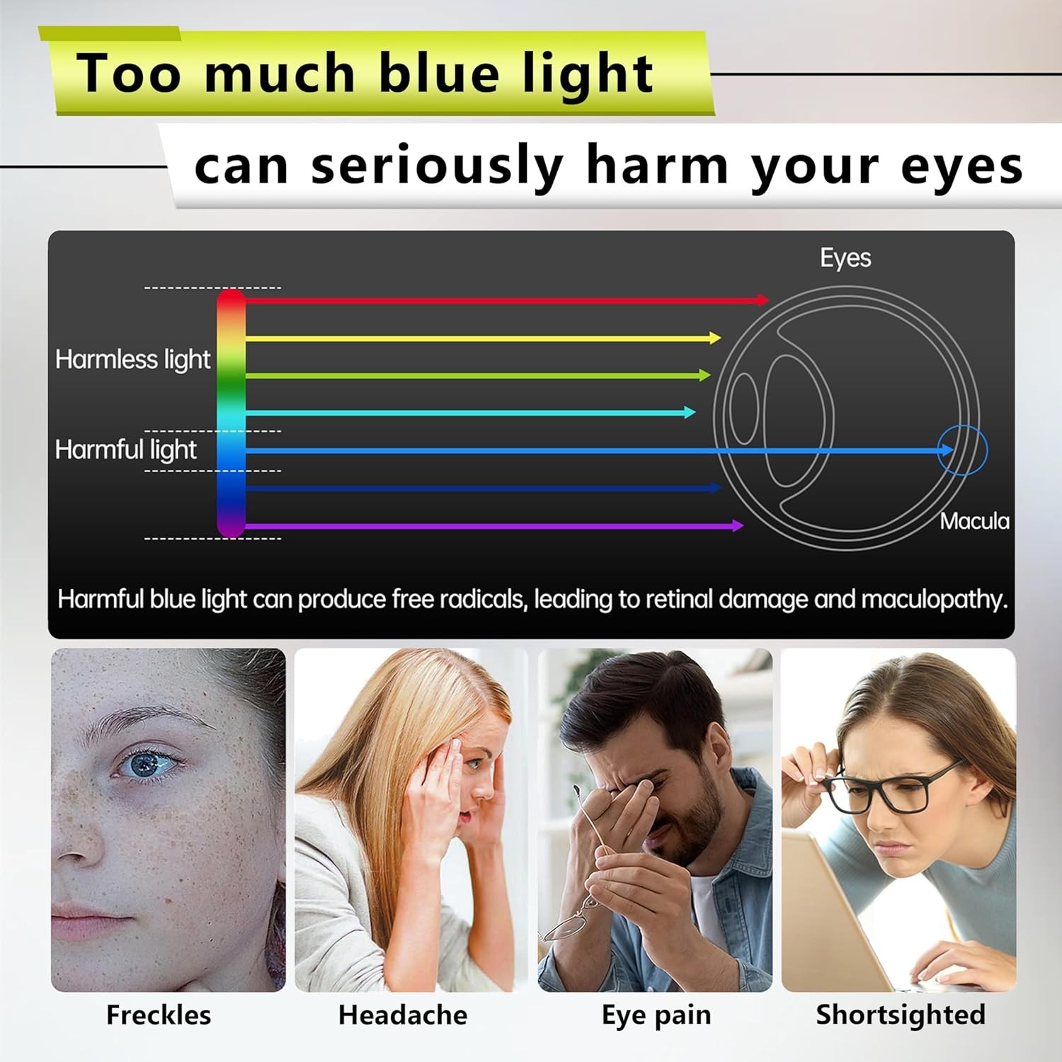 15.6 inch 16:9 Anti Blue Light Screen Protector for HP/Lenovo/Dell/ASUS/Acer/Sam