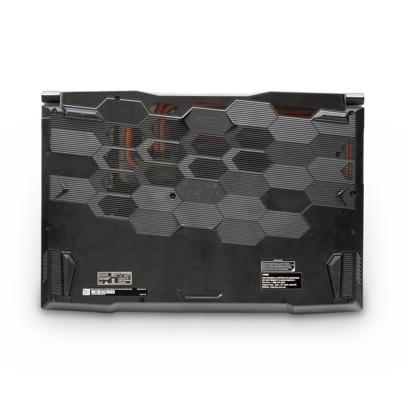 MSI Crosshair 17 17.3in i7-11800H 16GB 256GB RTX 3060 Grade C No OS, Pwr Cord