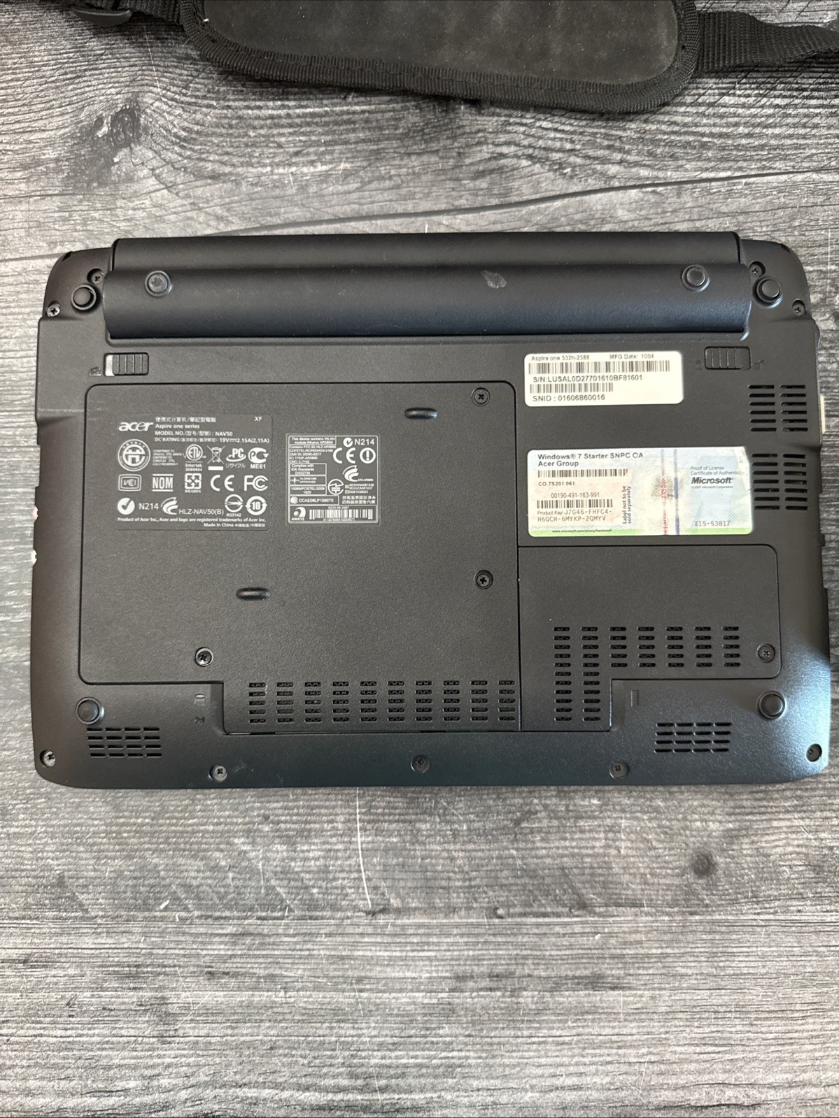 Acer Aspire One Mini Laptop With Case