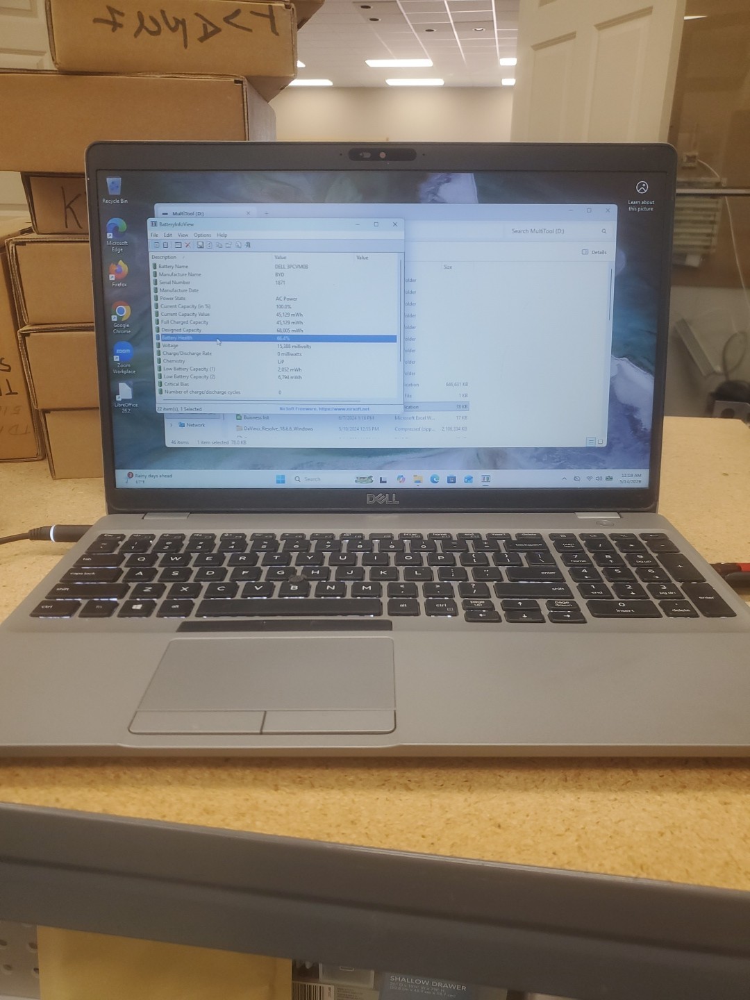 Dell Precision 3550 Laptop – i5-10310U 8GB 256GB SSD 15.6″ 051426-1