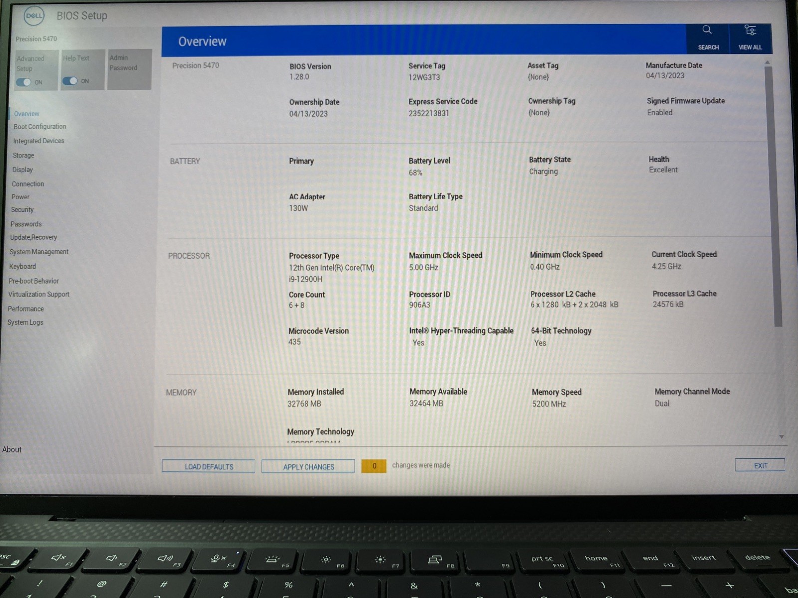 Dell Precision 5470 14″ Core i9 12900H 32GB RAM 1TB NVME