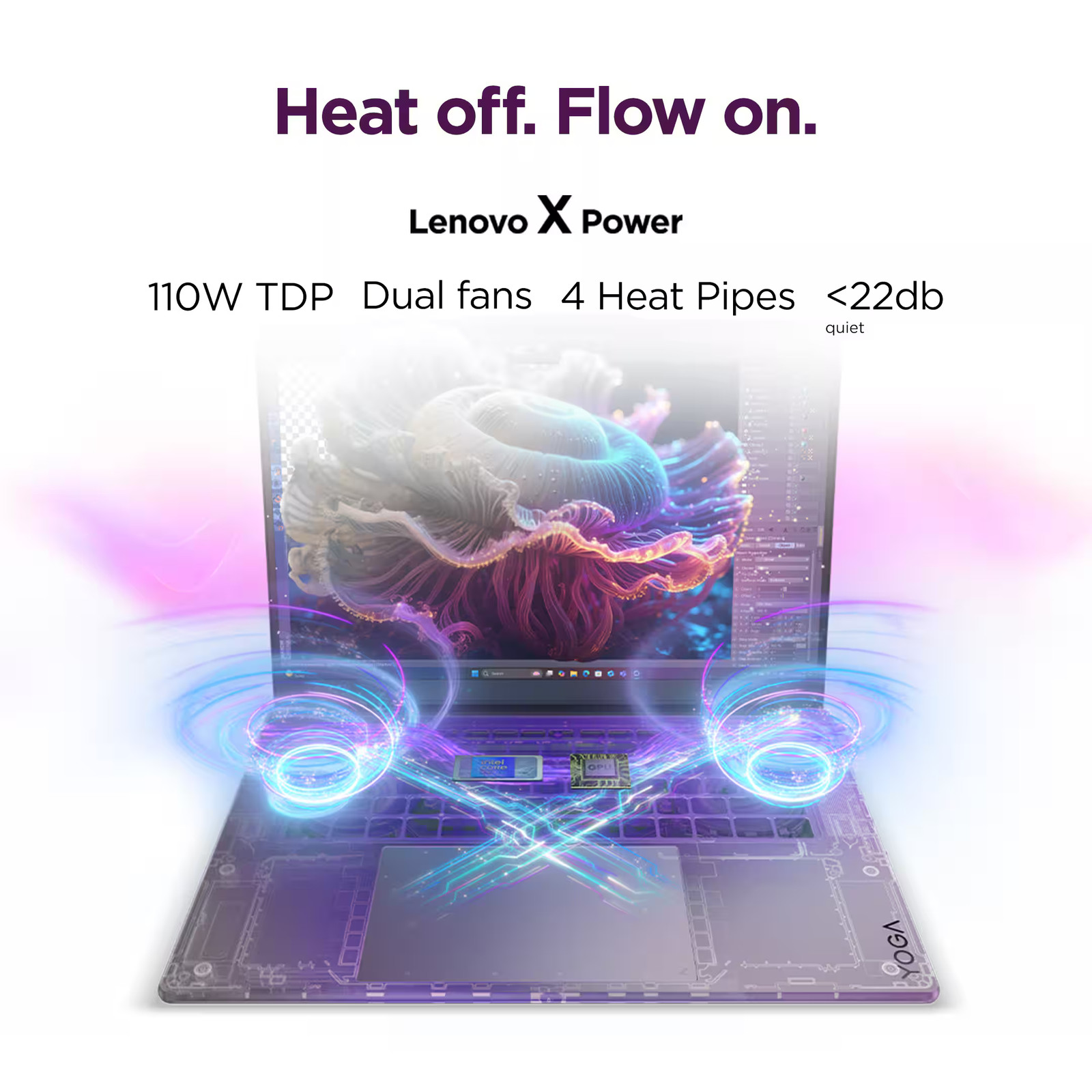 Lenovo – Yoga Pro 7i Aura Edition 15.3″ 3K OLED Laptop- Core Ultra 9 386H 202…