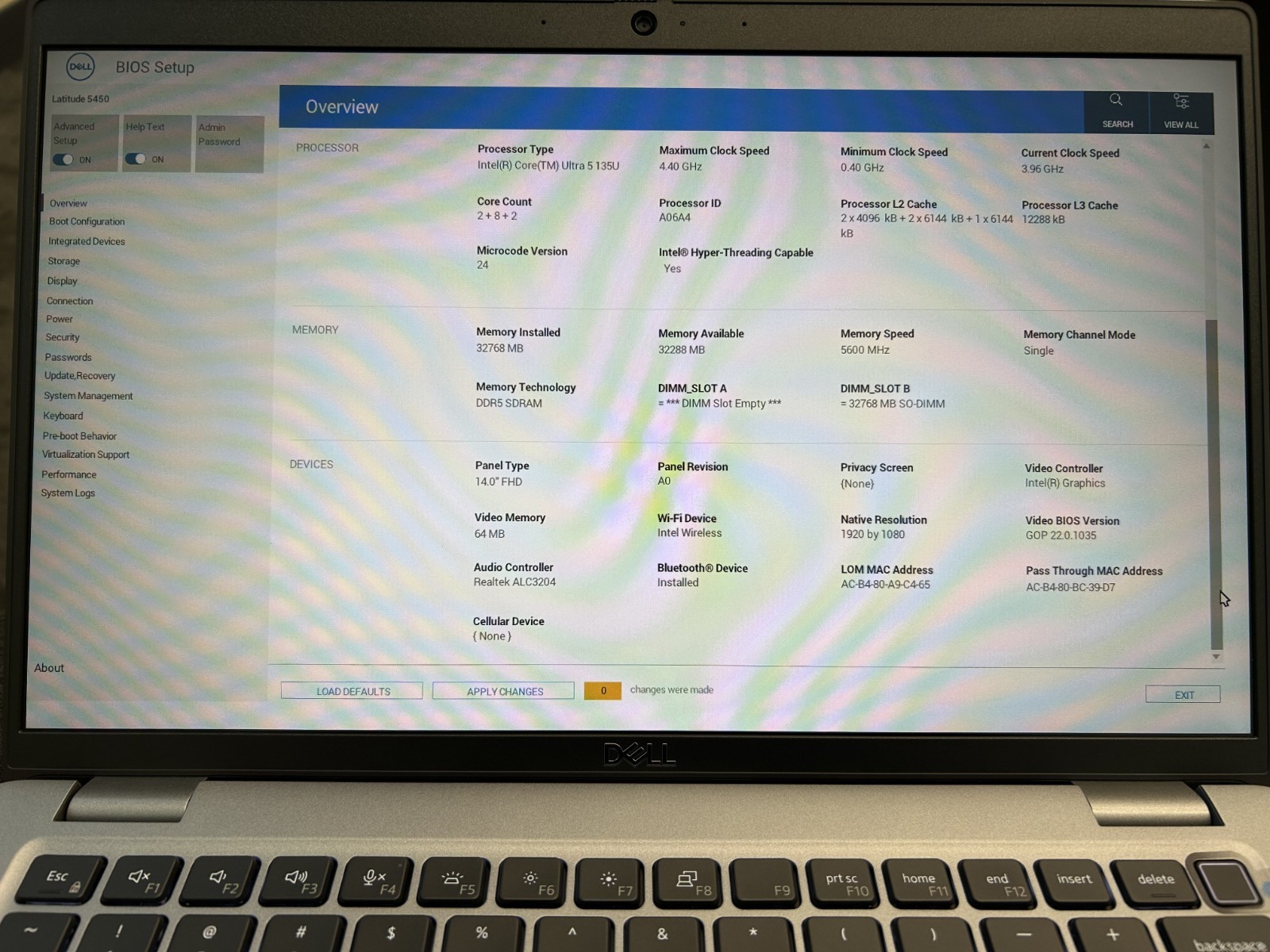 LAPTOP Dell Latitude 5450 14″ Ultra 5-135U 512GB SSD 32GB RAM Win 11 Pro