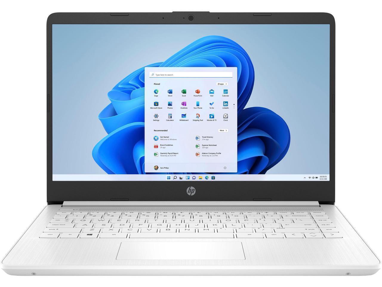 HP 14DQ0052DX 14″ (64 GB, SSD, Intel Celeron N, 1.10 GHz, 4 GB) Laptop -…