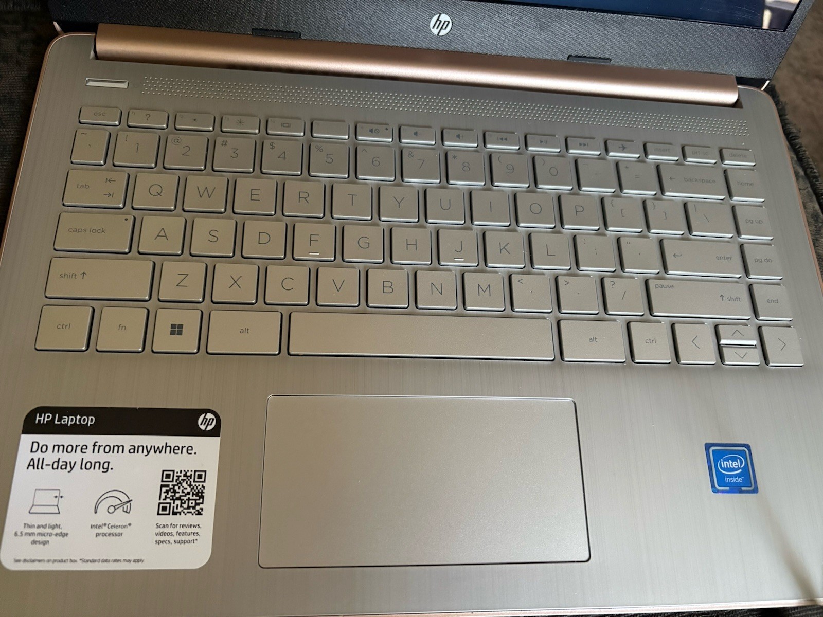 HP Laptop Touchpad Rose Frost