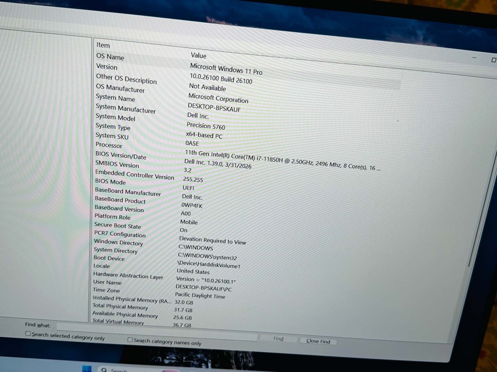 Dell Precision 5760 17in i7-11850H 32GB 512GB SSD RTX A3000 Win11 Pro