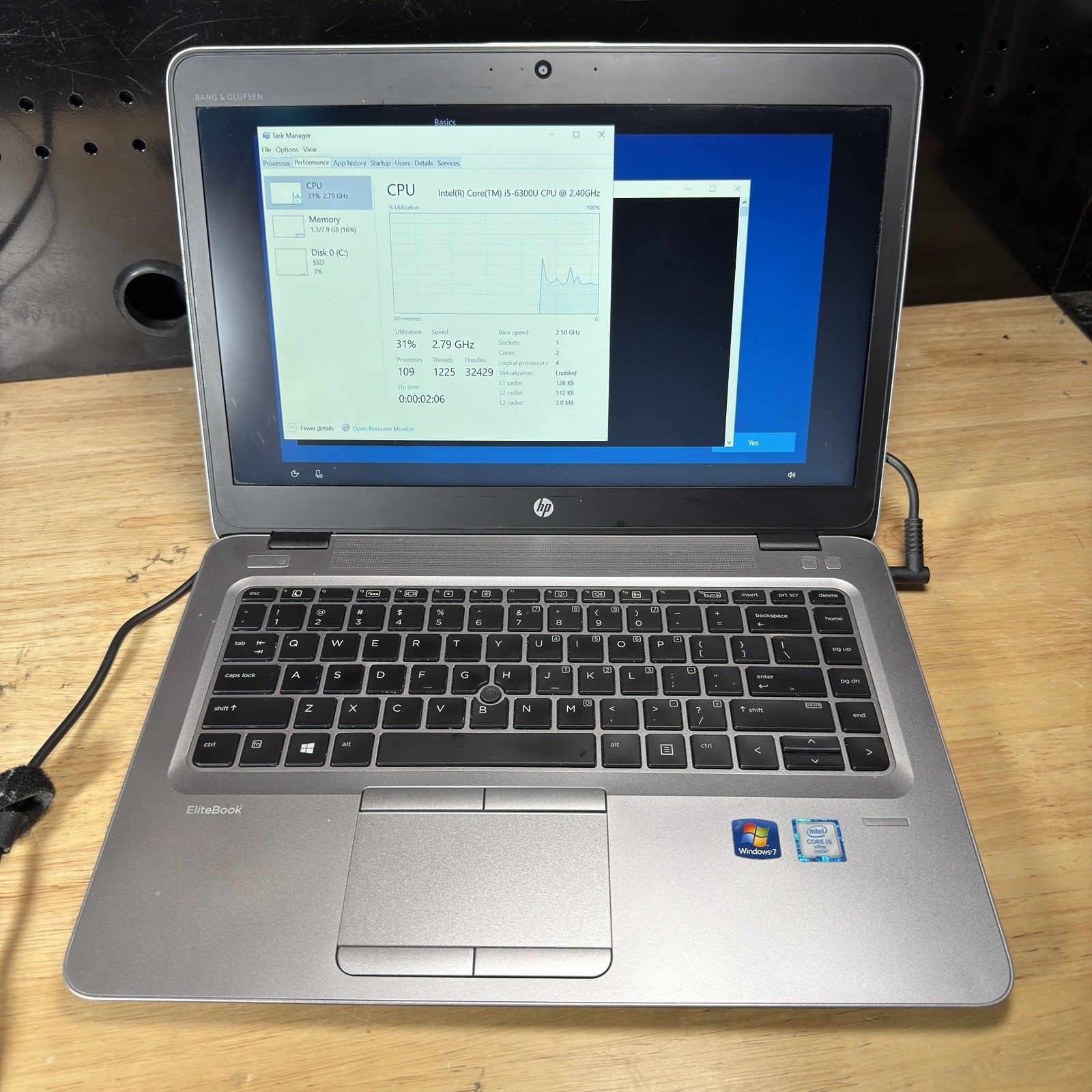 HP Elitebook 840 G3 14″ Laptop Intel Core i5-6300U 8GB 256GB SSD