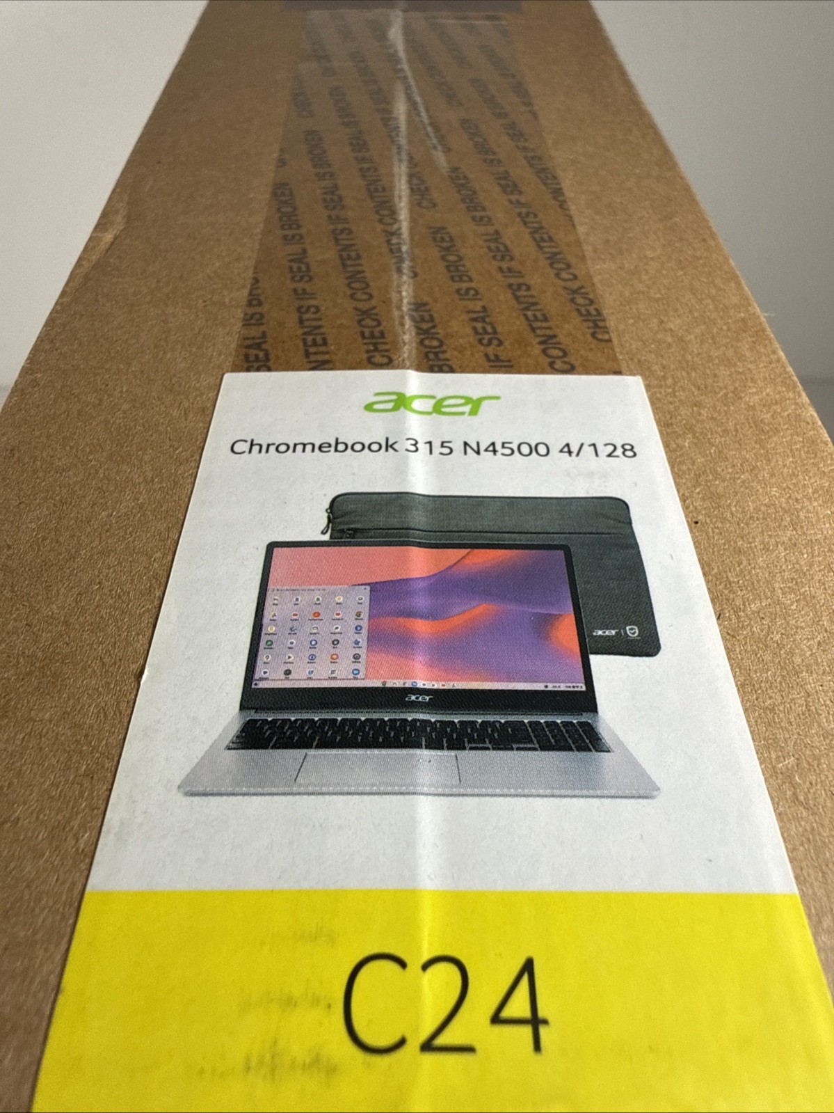New Acer Chromebook 315 15.6″ FHD N4500 4GB 128 eMMC 50Wh Li-ion Battery 2023*