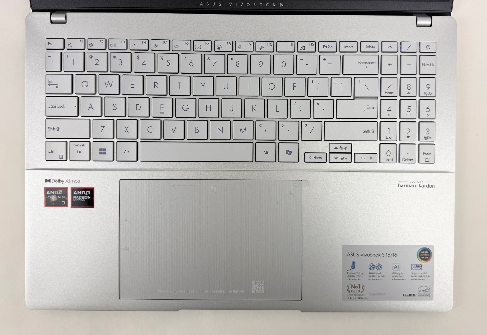 Asus VivoBook S16 M5606WA 16″ 3200×2000 OLED 120Hz Ryzen AI 9 365 32GB 1TB W11H