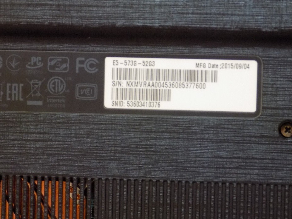 Acer Aspire E15 E5-573G-52G3 15.6″ 1TB +256GB 12GB Win11 *Gaming Laptop Computer