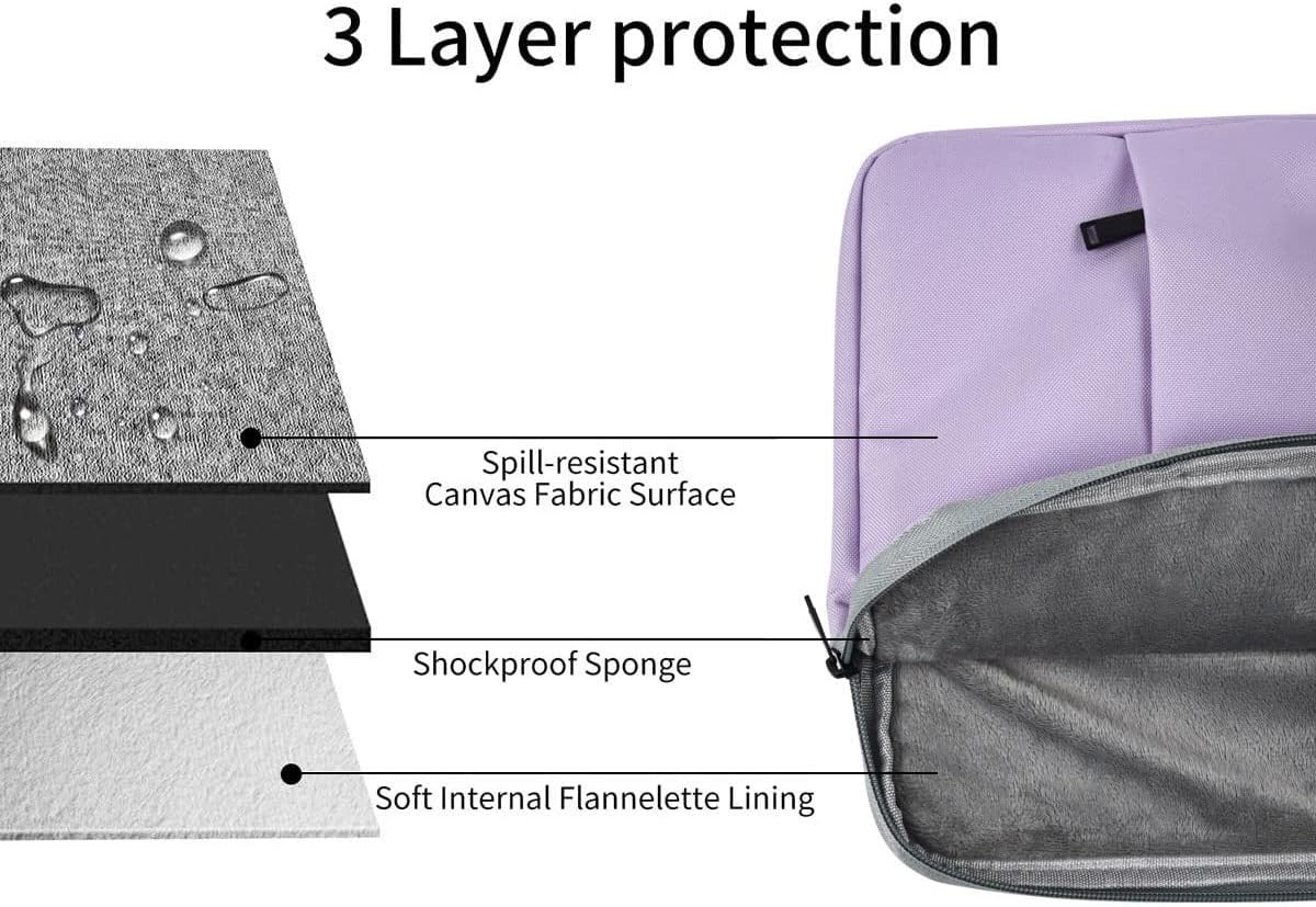 15.6 16 inch Laptop Case Sleeve for HP Omnibook 16, Lenovo Yoga 7i 16, Dell Insp