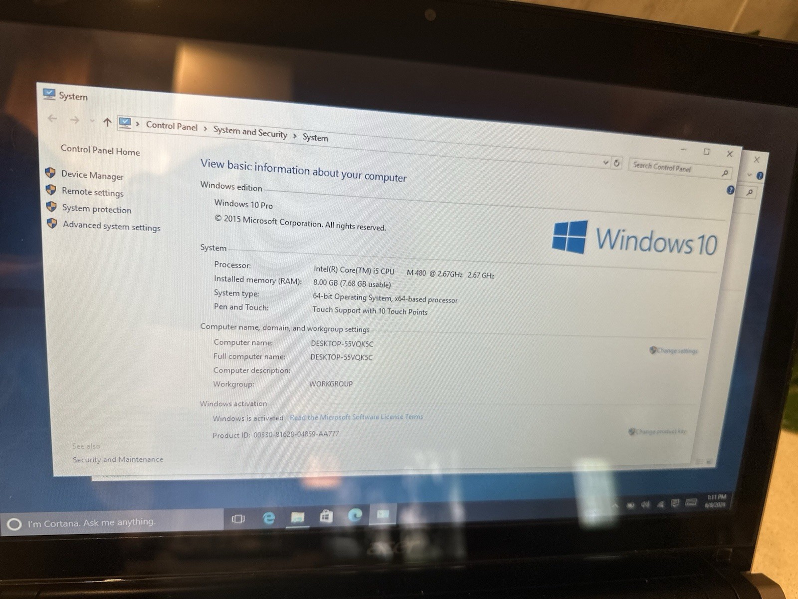 Acer Iconia 6120 PAU30 Dual Touch Screen Laptop Very Rare Windows 10 Upgraded