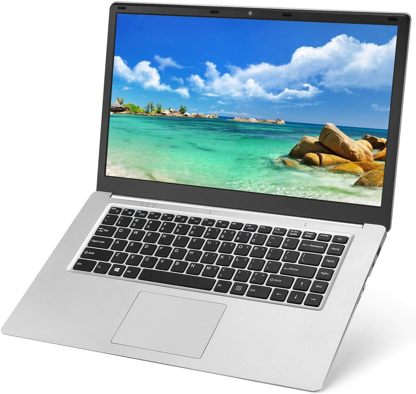 YELLYOUTH Laptop 15.6 inch Notebook Computer 8GB RAM 128GB SSD Intel Quad Core