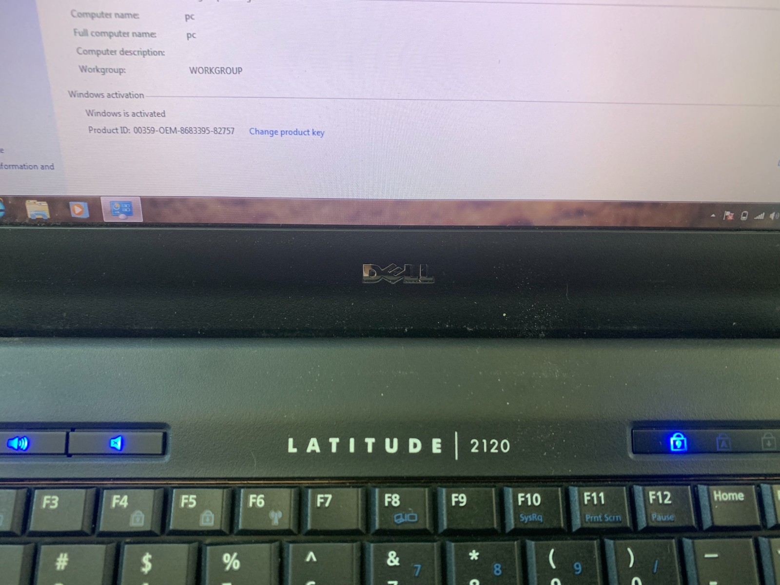 Dell Latitude 2120 12.5″ Intel Atom N455 1.66GHz 2 GB RAM 60GB HDD Win 7 Home