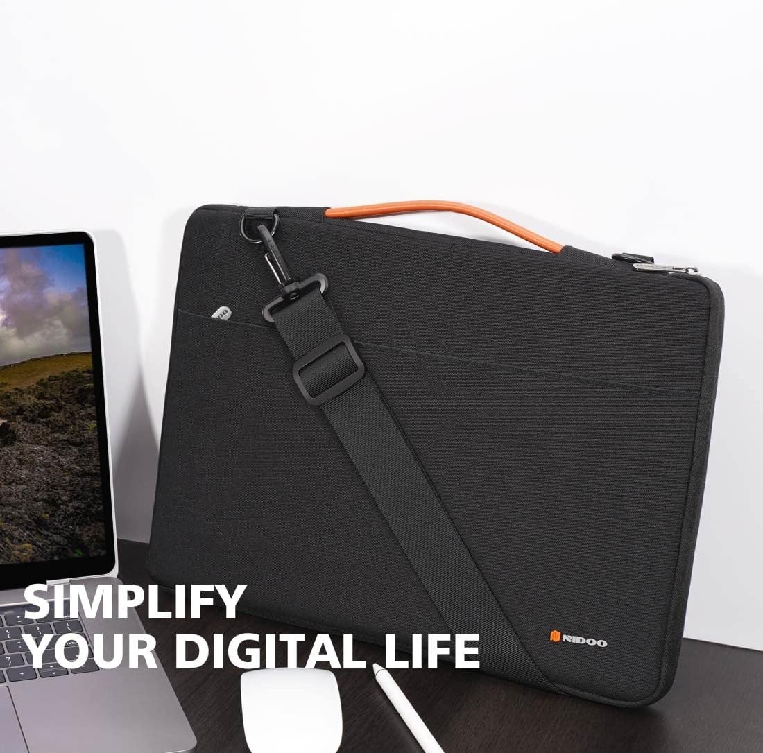 Sleeve for 15.6″ Laptop – Notebook Shoulder Bag Handbag in Black