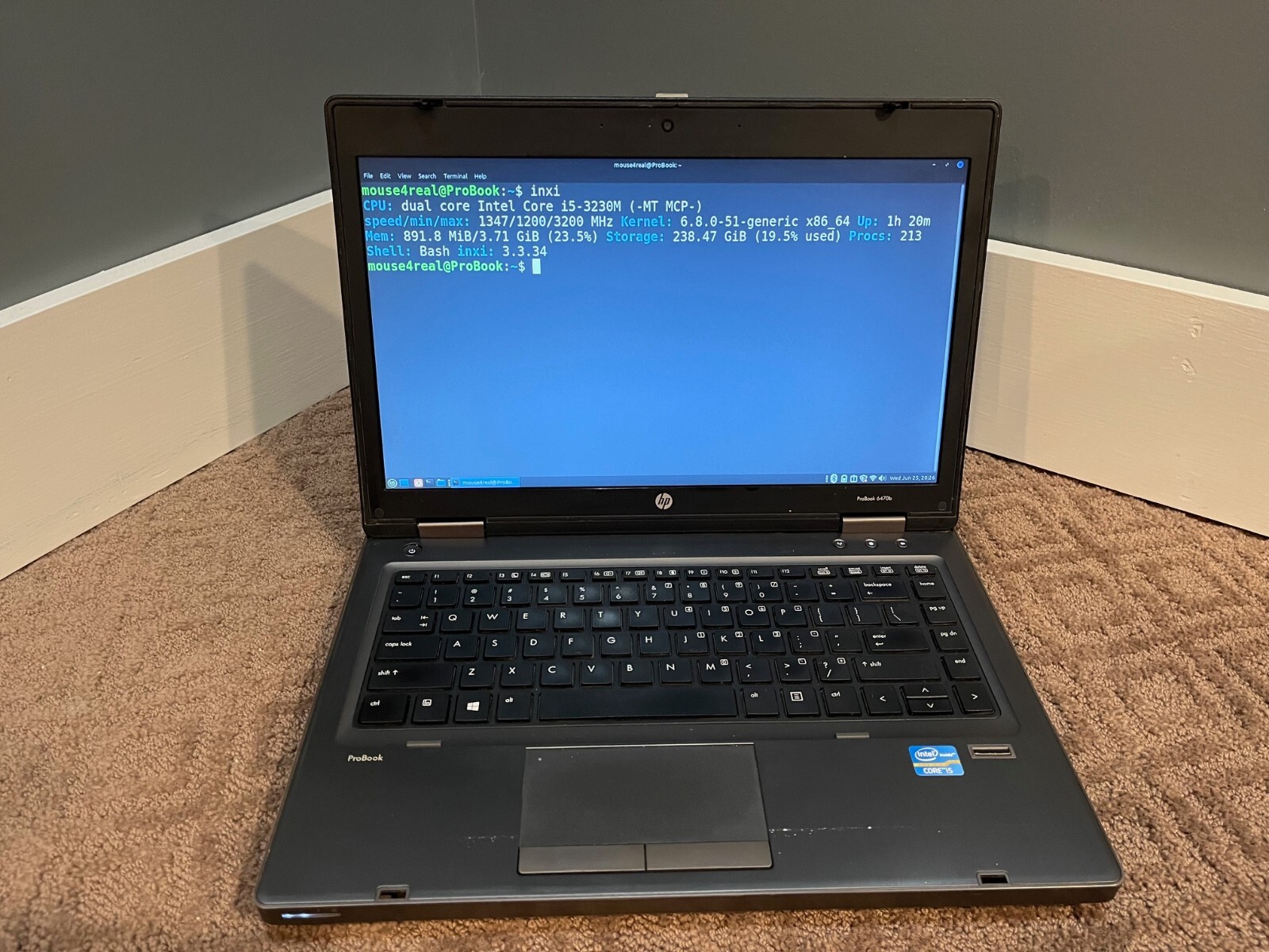 HP ProBook 6470b 14″ Core i5-3210M laptop 2.5GHz 4GB 500GB Win 10 Pro +charger