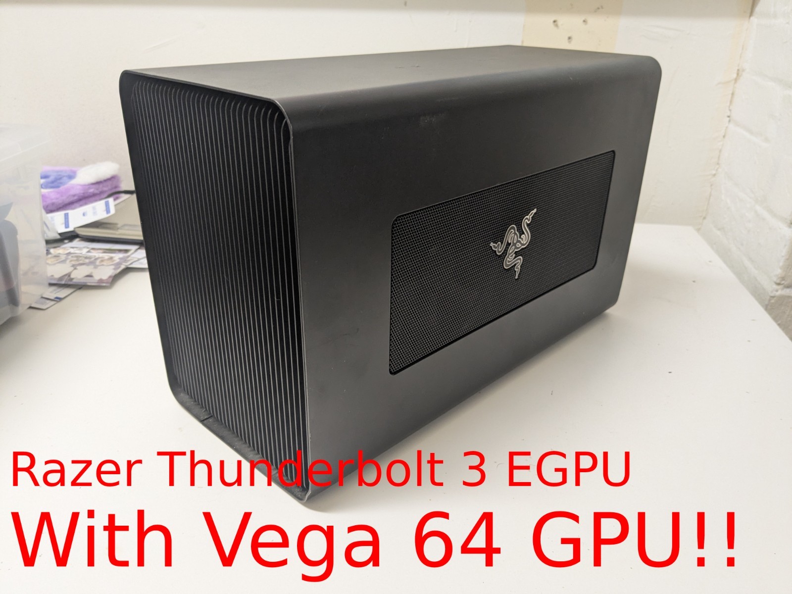 Razer Core X With Radeon Vega 64 External GPU Graphics Enclosure – Black Tested