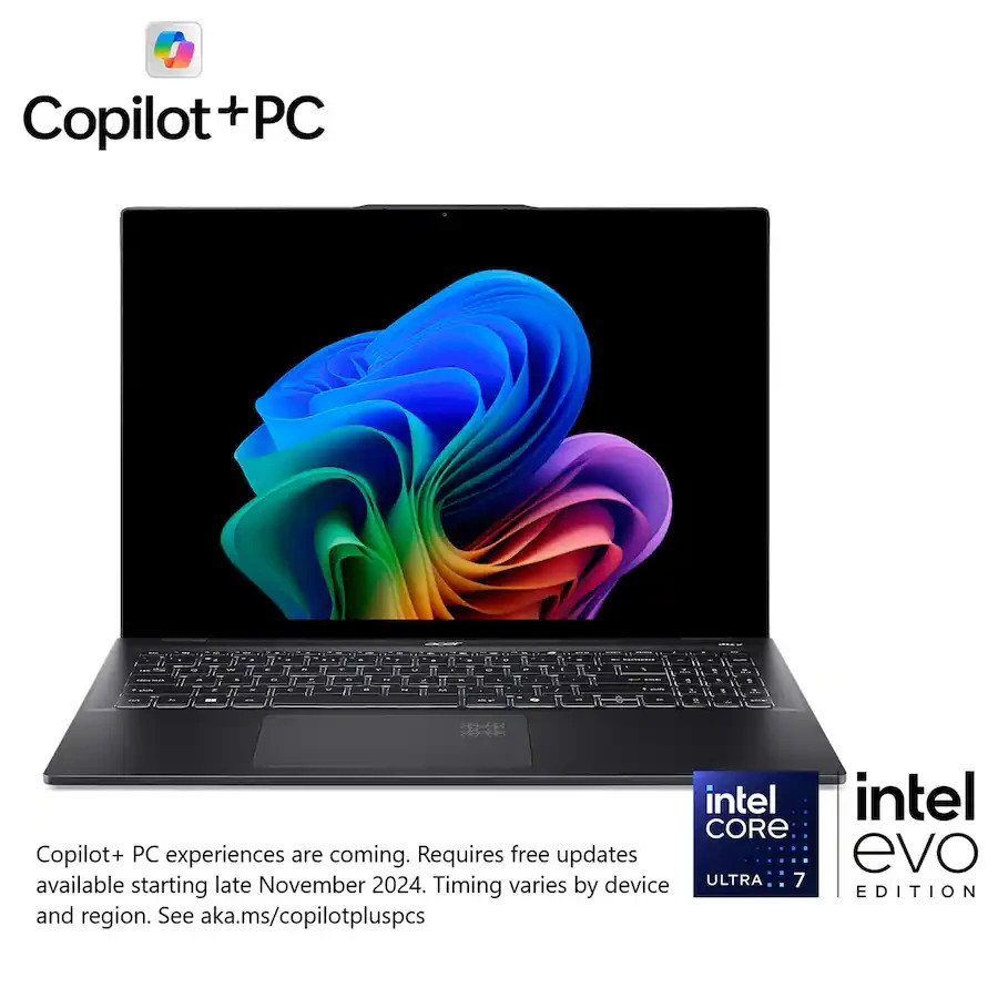 Acer – Swift 16 AI – 16″ 3K OLED Touch Laptop – Copilot+ PC – Intel 7- Free Ship