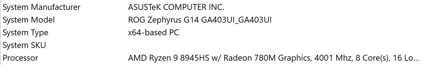 ASUS ROG Zephyrus G14 2024 RTX 4070 Ryzen 9 8945HS 32GB RAM 1TB OLED 3K 120Hz