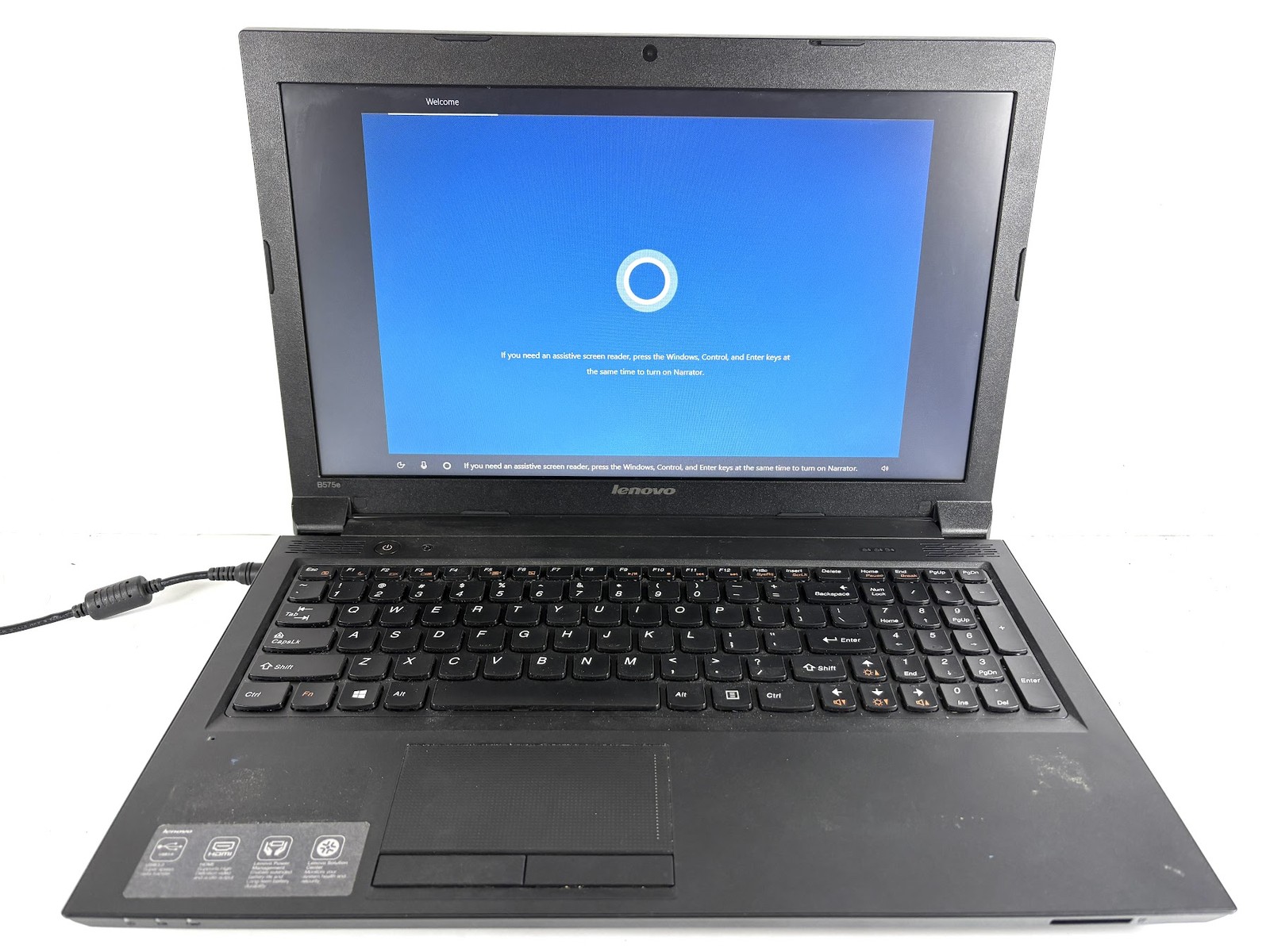 Lenovo B575e 15.6″ HD 1.7GHz AMD E2-1800 4GB RAM 320GB HDD Windows 10 Pro
