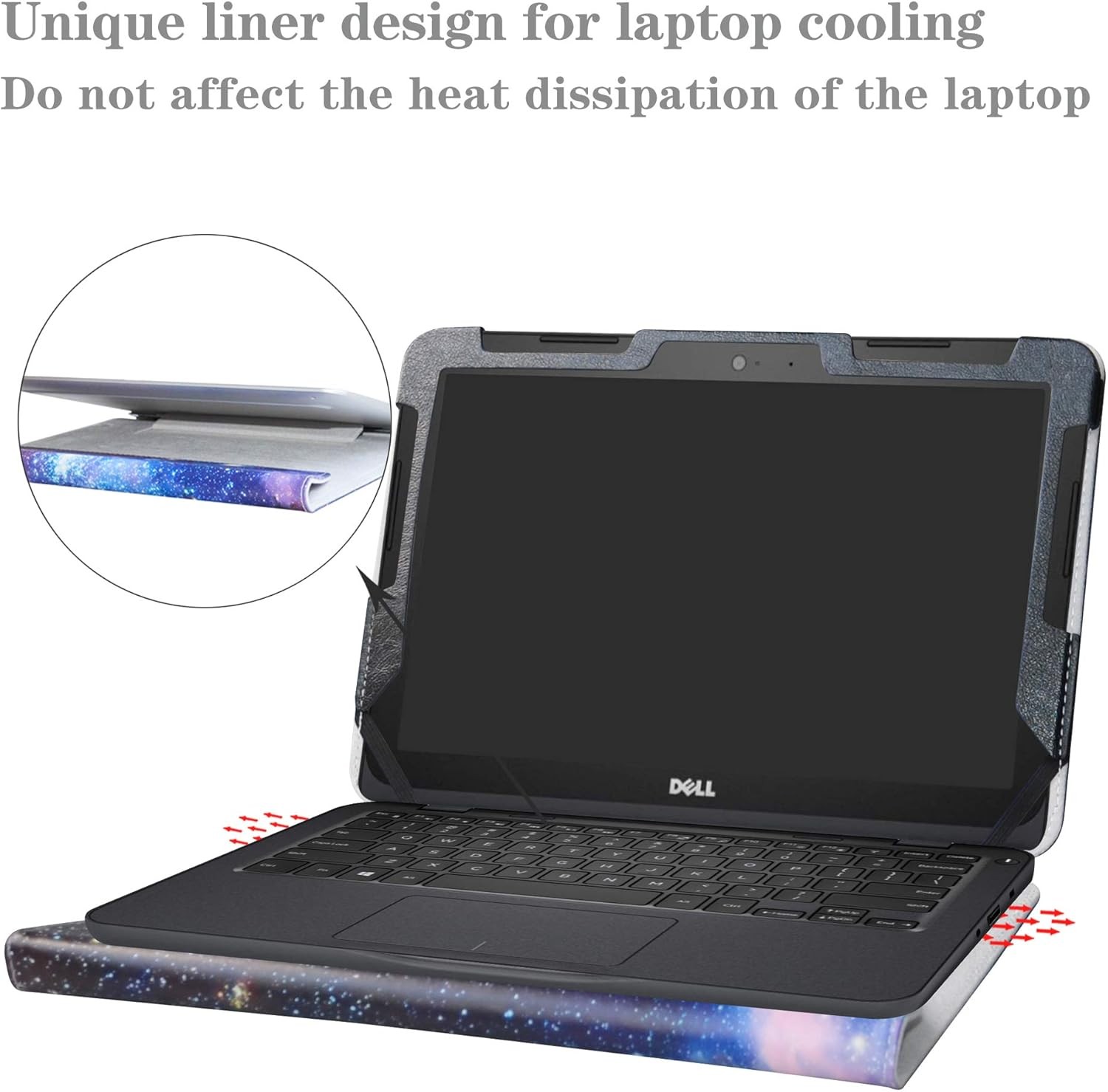 Protective Case for Dell Inspiron Chromebook 11 2-in-1 3181 & Latitude 11 3190