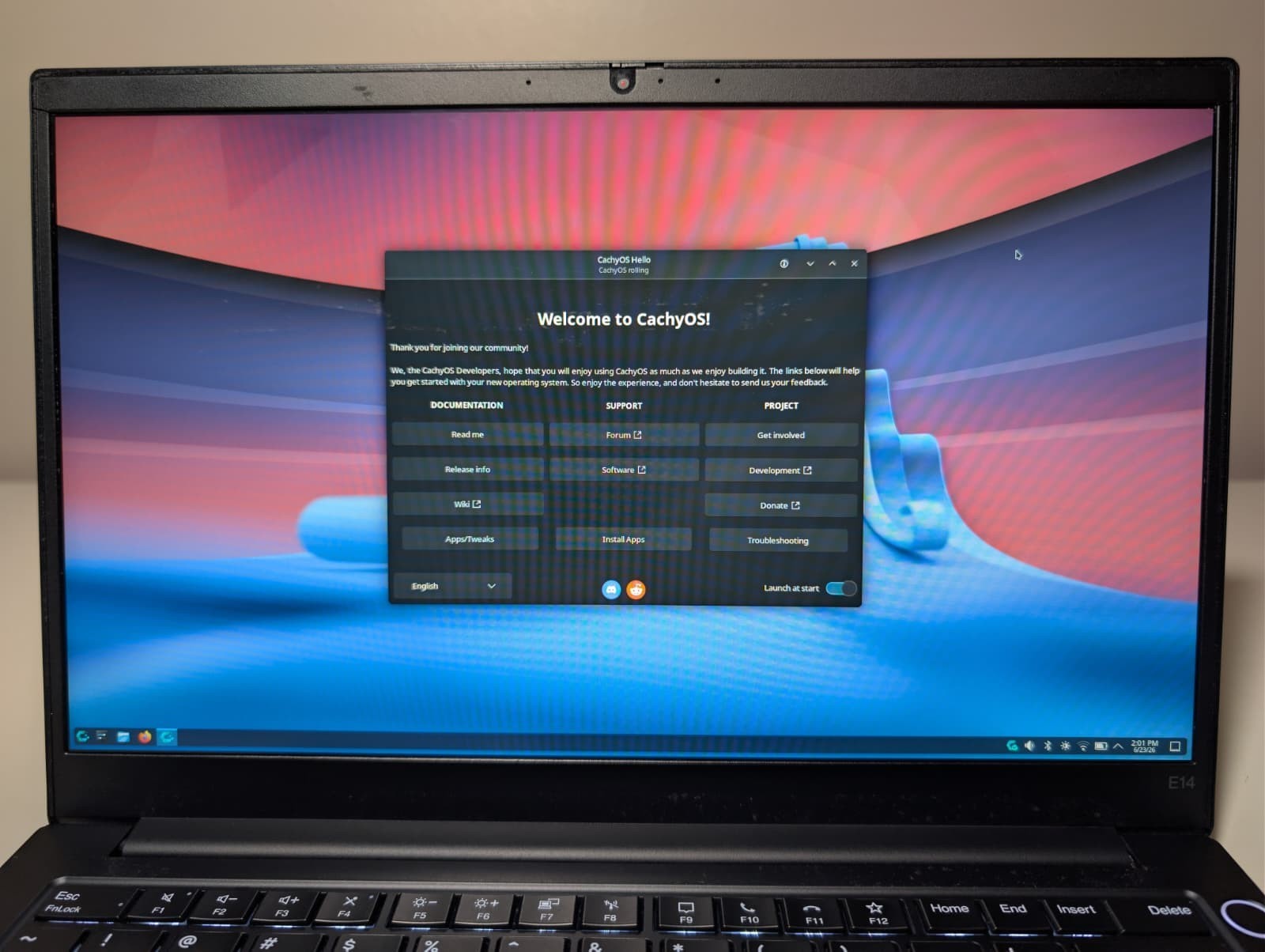 Lenovo ThinkPad E14 Gen 2 | i7 11th 16GB RAM 256GB SSD | Backlit | CachyOS Linux