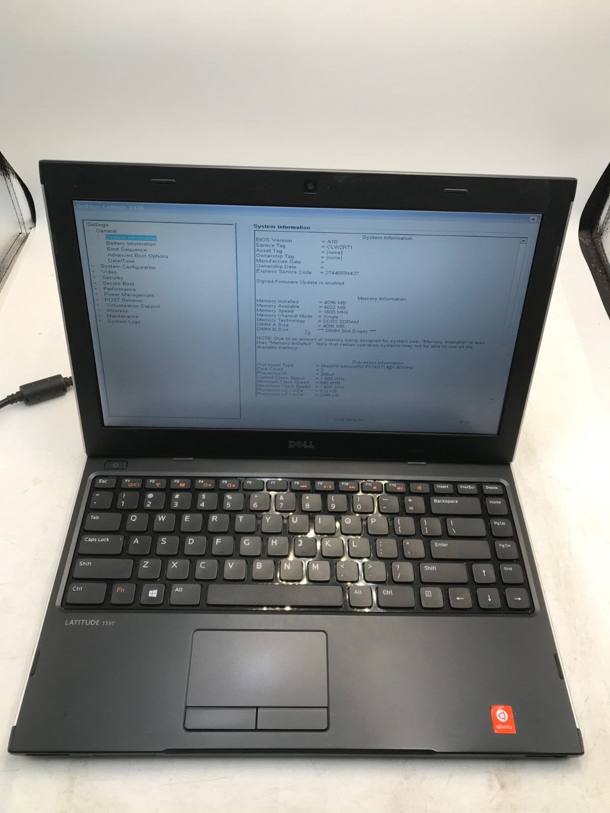 Dell Latitude 3330 Intel Celeron 13″ Laptop-BOOTS BIOS-MZ