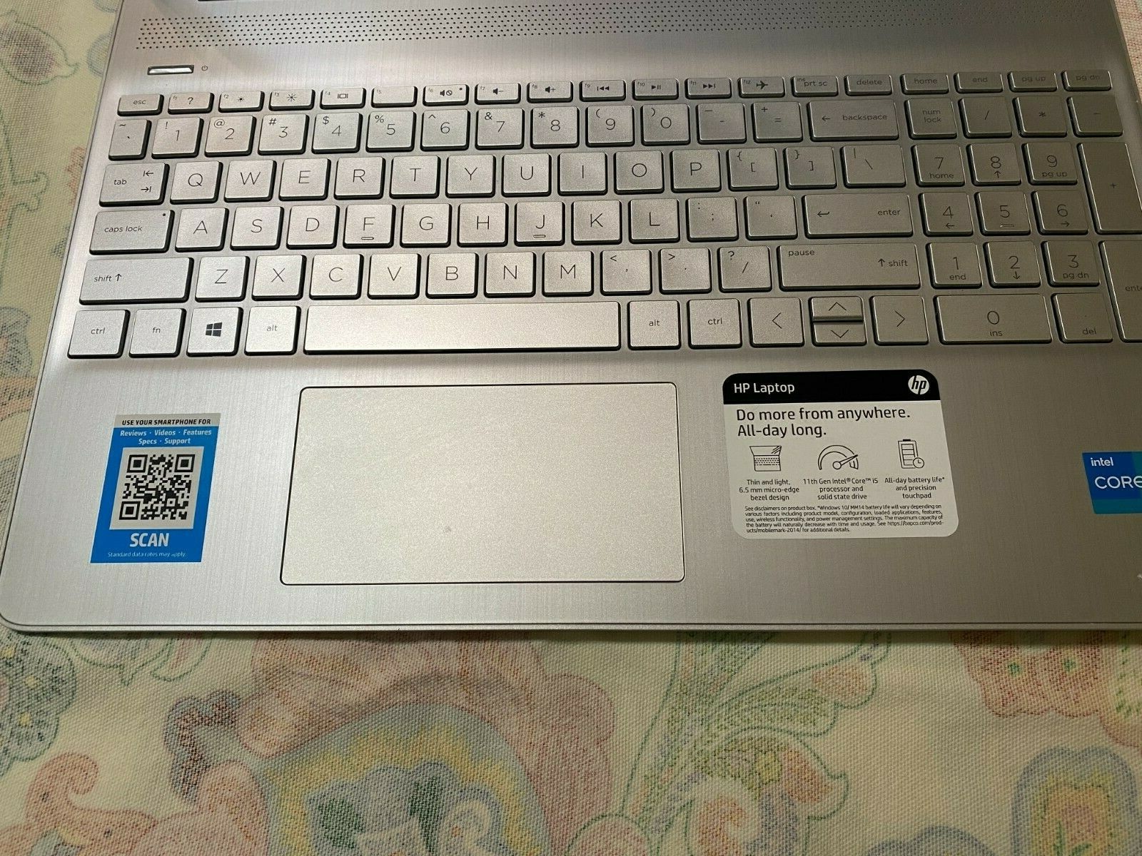 HP 15-DY2074NR 15.6 inch (8GB, Intel Core i3-1115G4, 3.0GHz, 256GB) Laptop – NEW