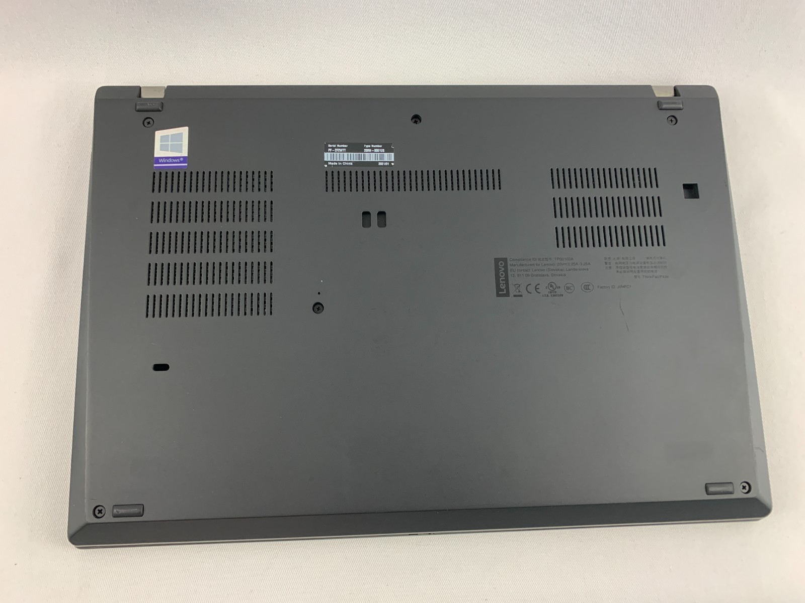 Lenovo ThinkPad P43s Laptop Intel Core i7-8565U 1.8GHz, 16GB RAM, 500GB SSD W11P