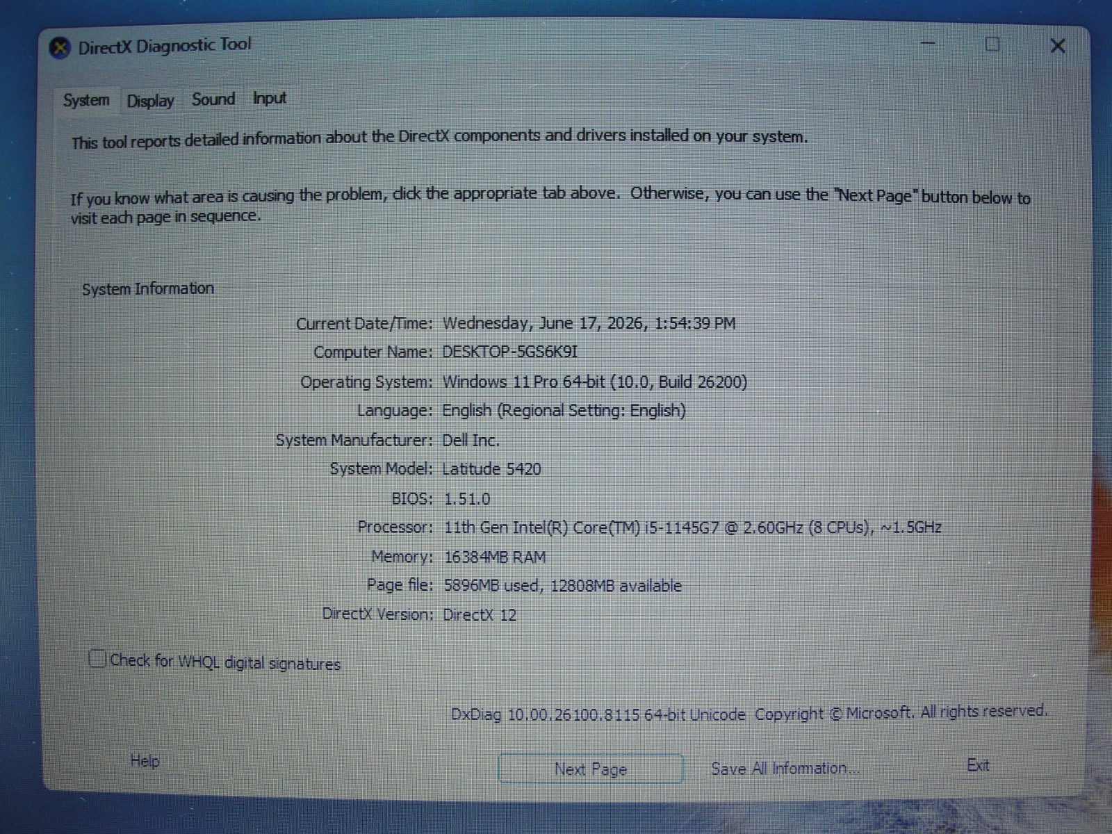 Dell Latitude 5420 14″ HD Core i5-1145G7 2.6GHz 16GB 512GB SSD Windows11+Charger