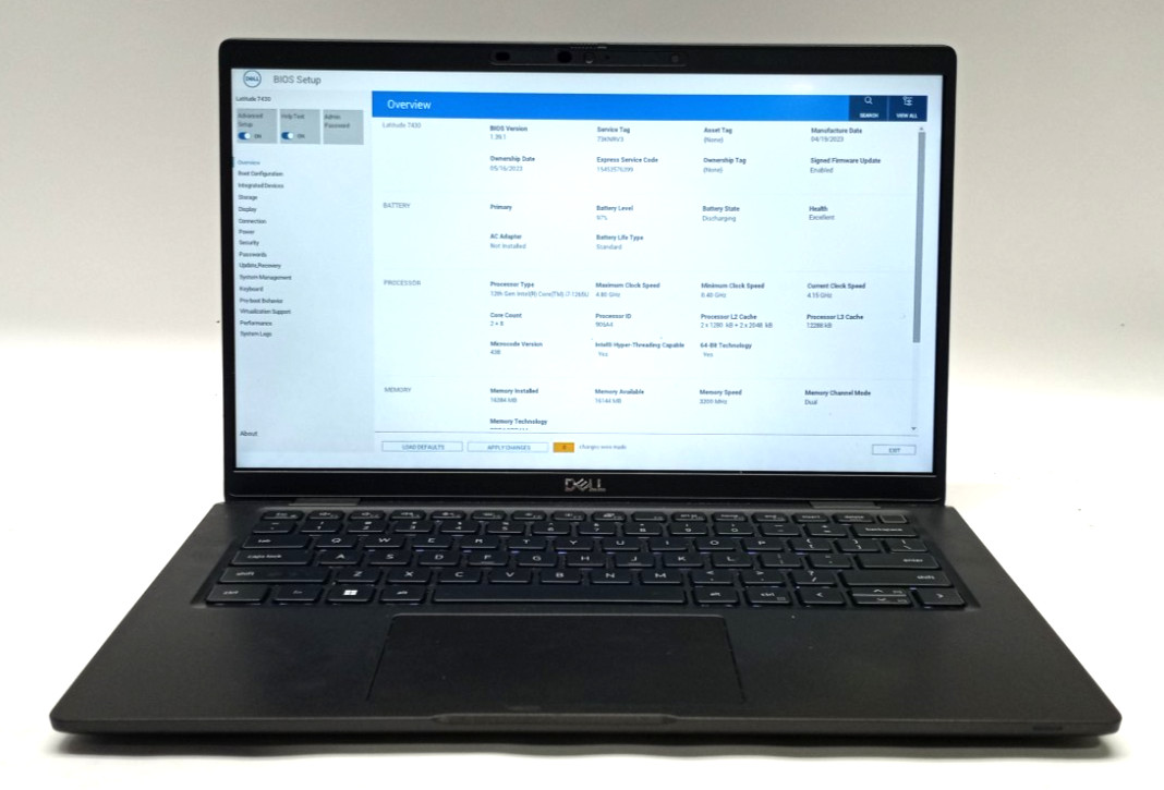 Dell Latitude 7430 14″FHD i7-1265U@4.8GHz 16GB RAM 256GB NVMe Win 11 Pro WH804!